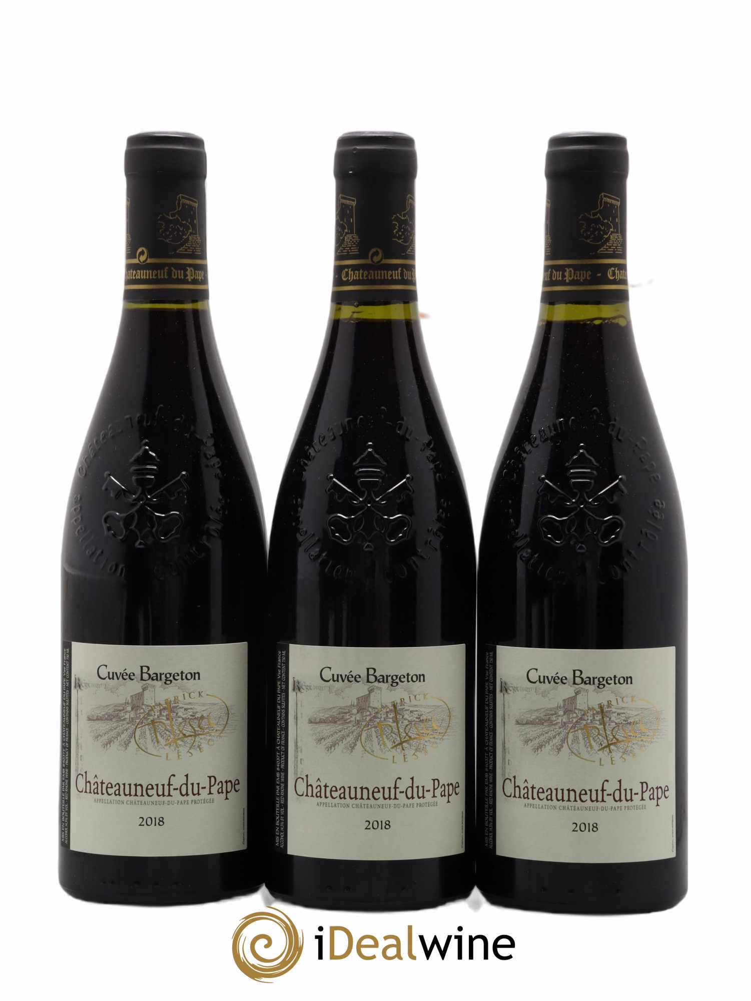 Châteauneuf-du-Pape Cuvee Bargeton Patrick Lesec 2018 - Lot de 6 bouteilles - 2