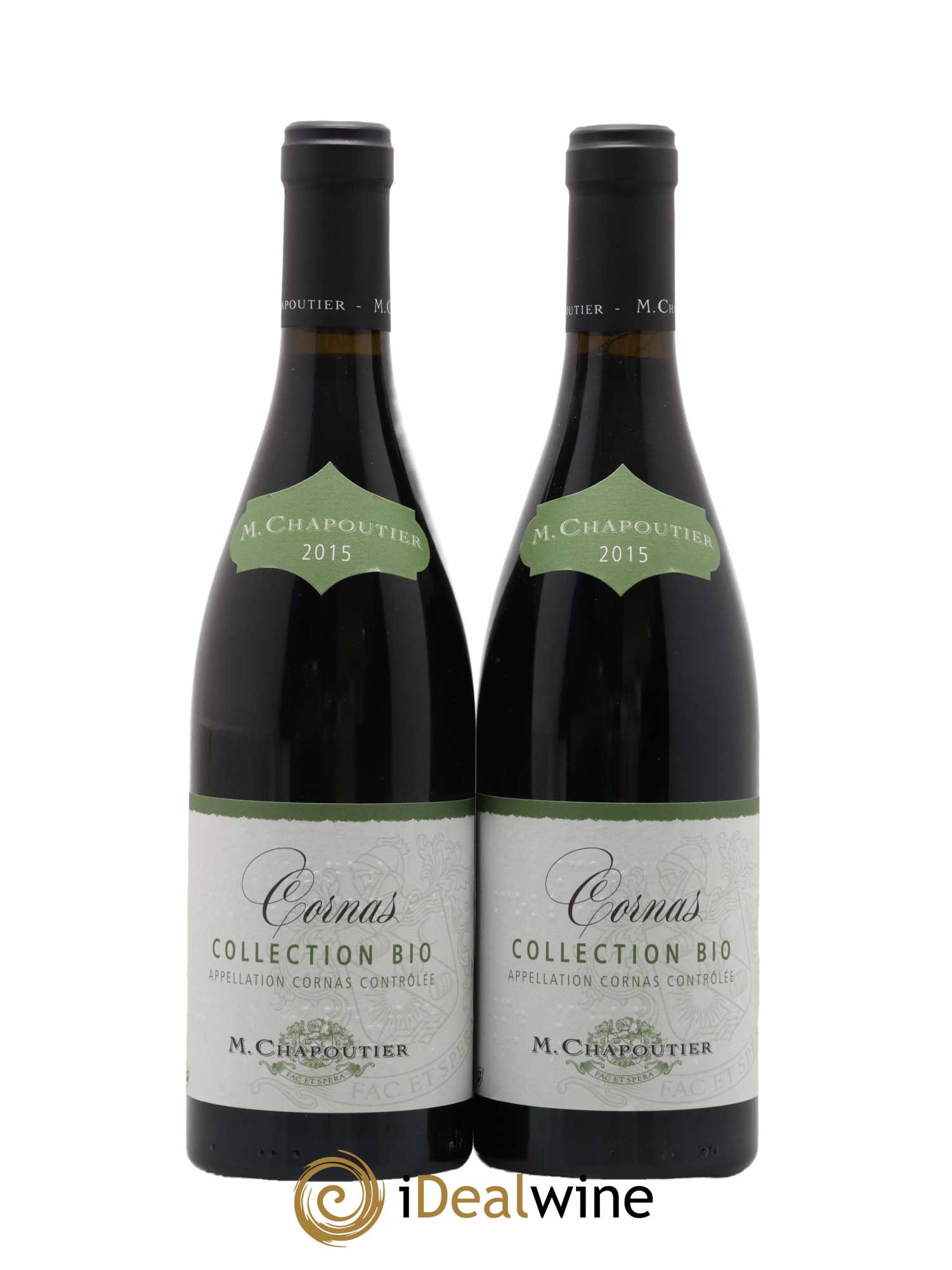 Cornas Chapoutier Collection Bio 2015 - Posten von 2 Flaschen - 0