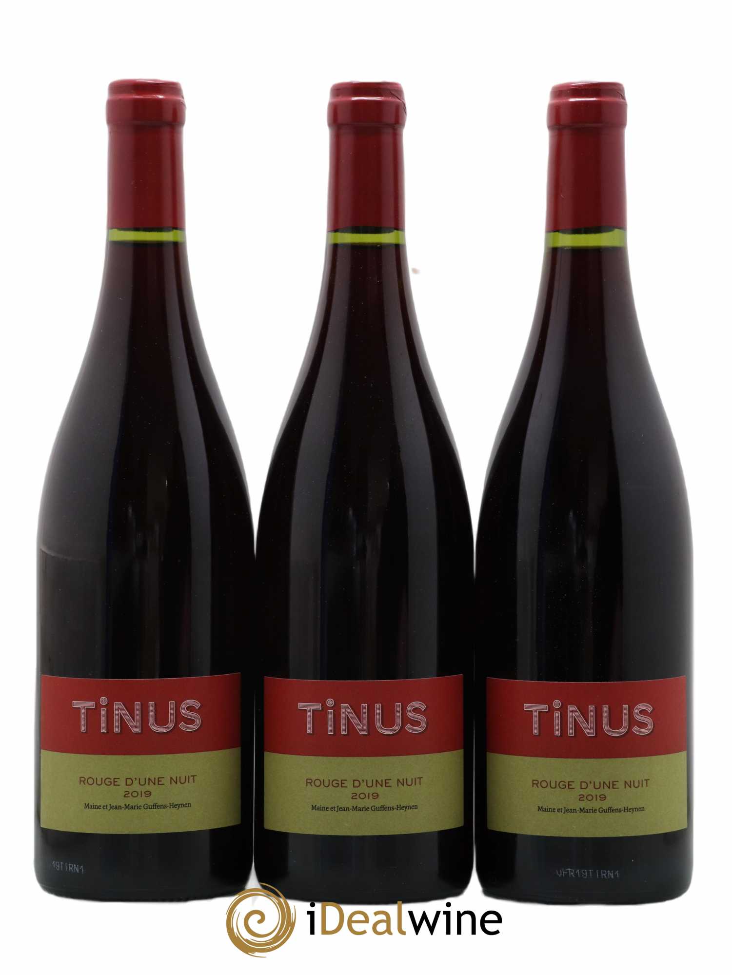 Vin de France Rouge d'une Nuit Tinus Château des Tourettes Guffens (sans prix de réserve) 2019 - Lot de 3 bouteilles - 0