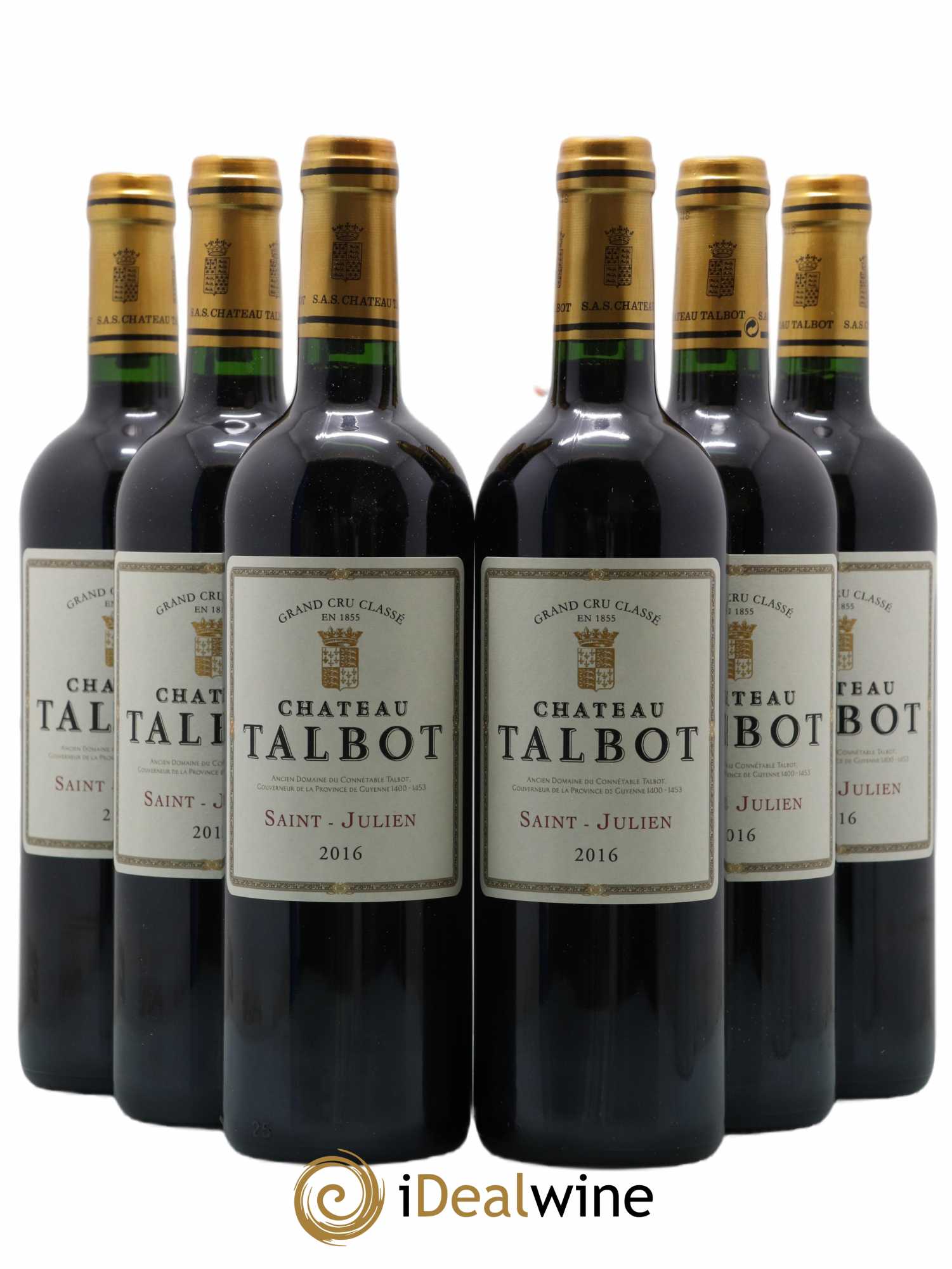 Château Talbot 4ème Grand Cru Classé 2016 - Lot de 6 bouteilles - 0