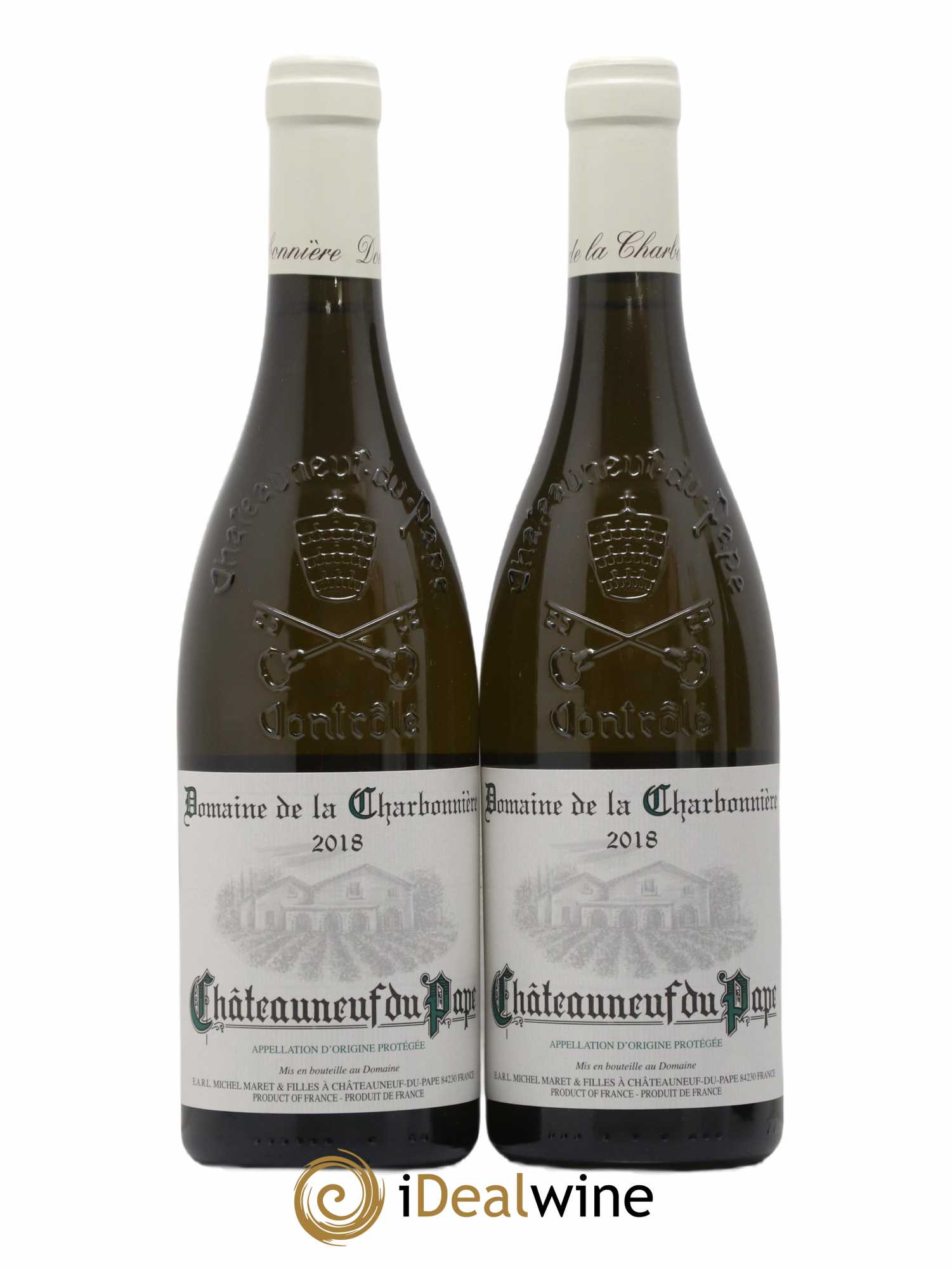 Châteauneuf-du-Pape Charbonniere (sans prix de réserve) 2018 - Lot de 2 bouteilles - 0