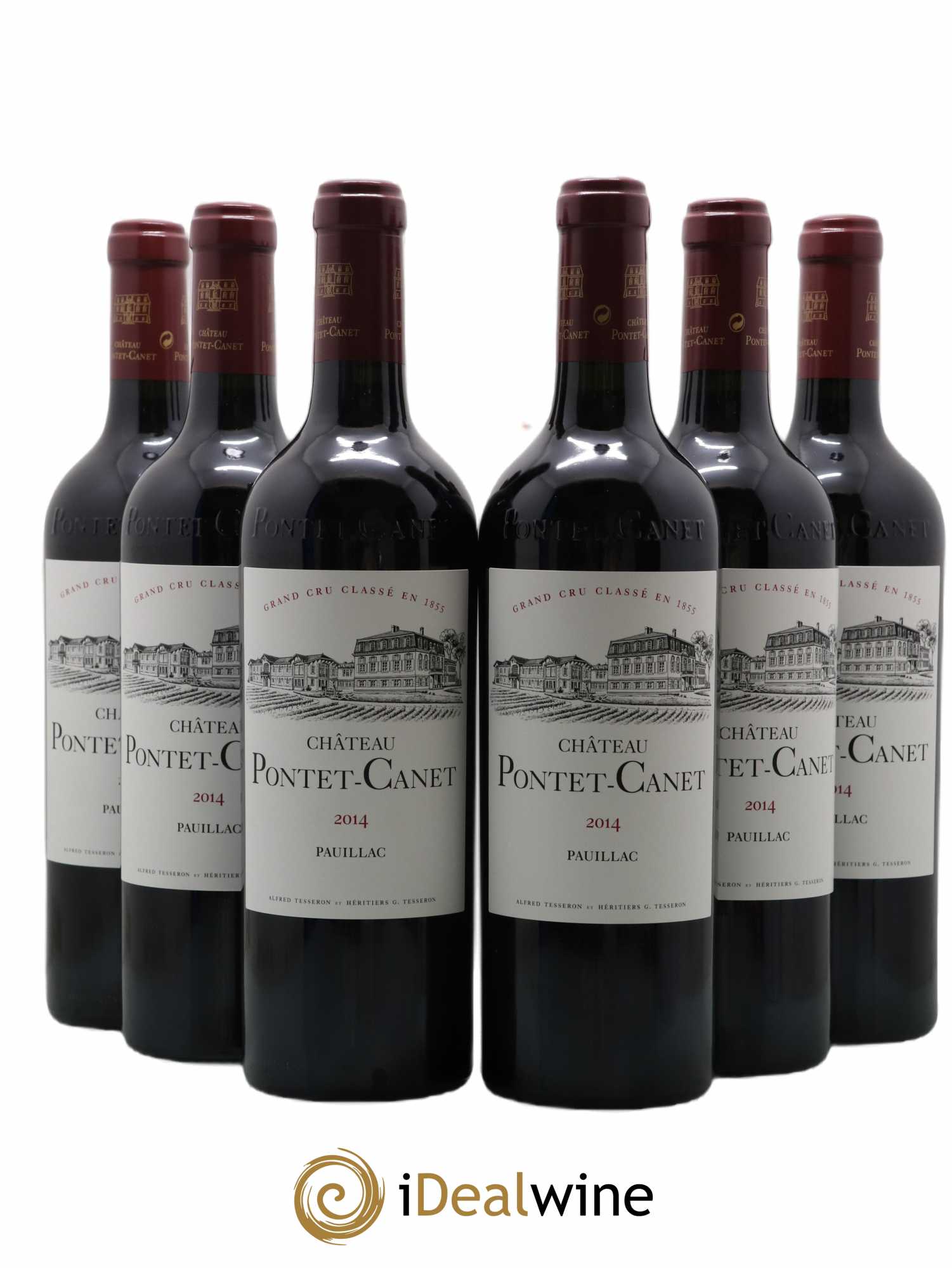 Château Pontet Canet 5ème Grand Cru Classé 2014 - Lot de 6 bouteilles - 0
