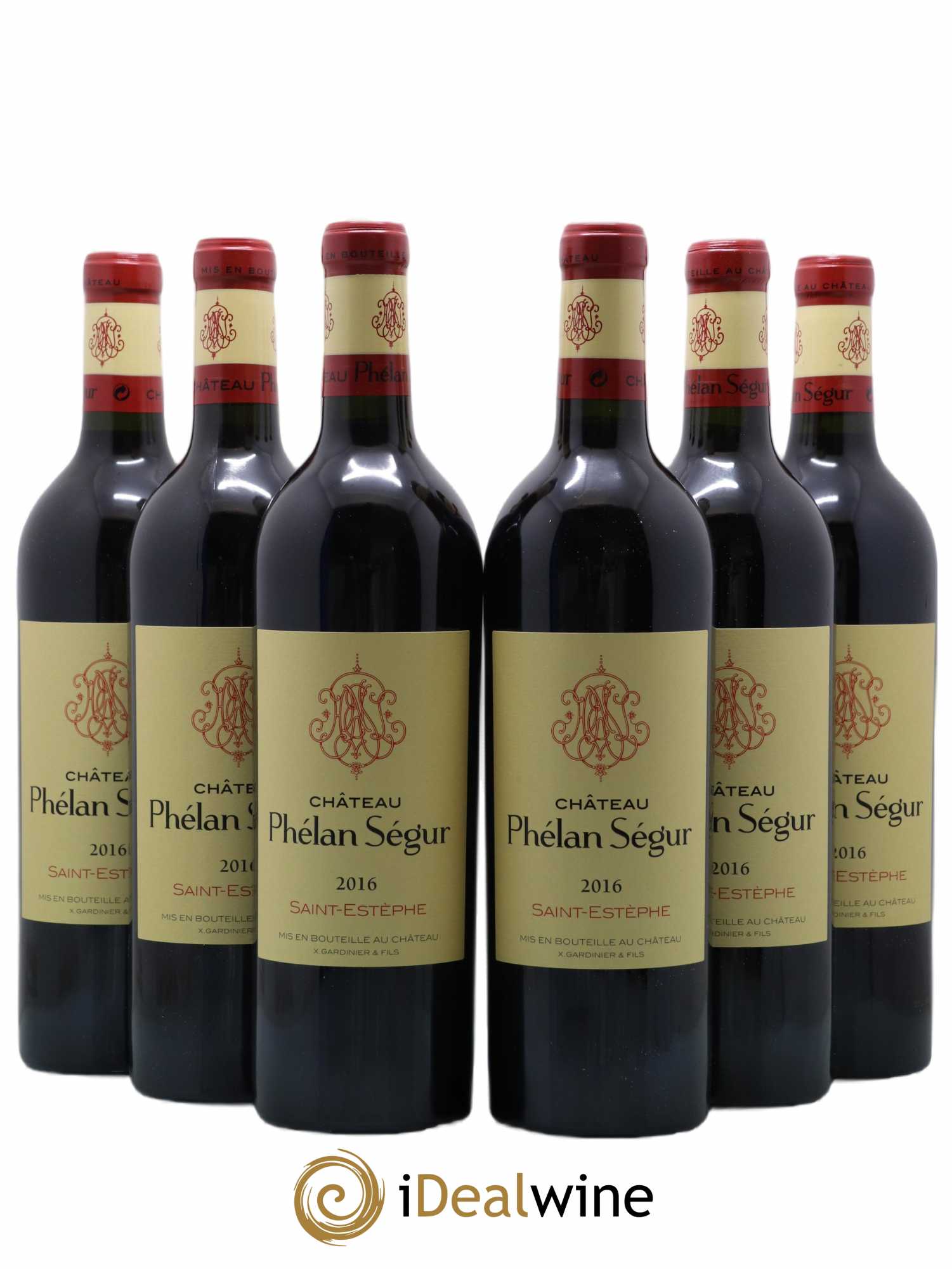 Château Phélan Ségur (sans prix de réserve) 2016 - Lot de 6 bouteilles - 0