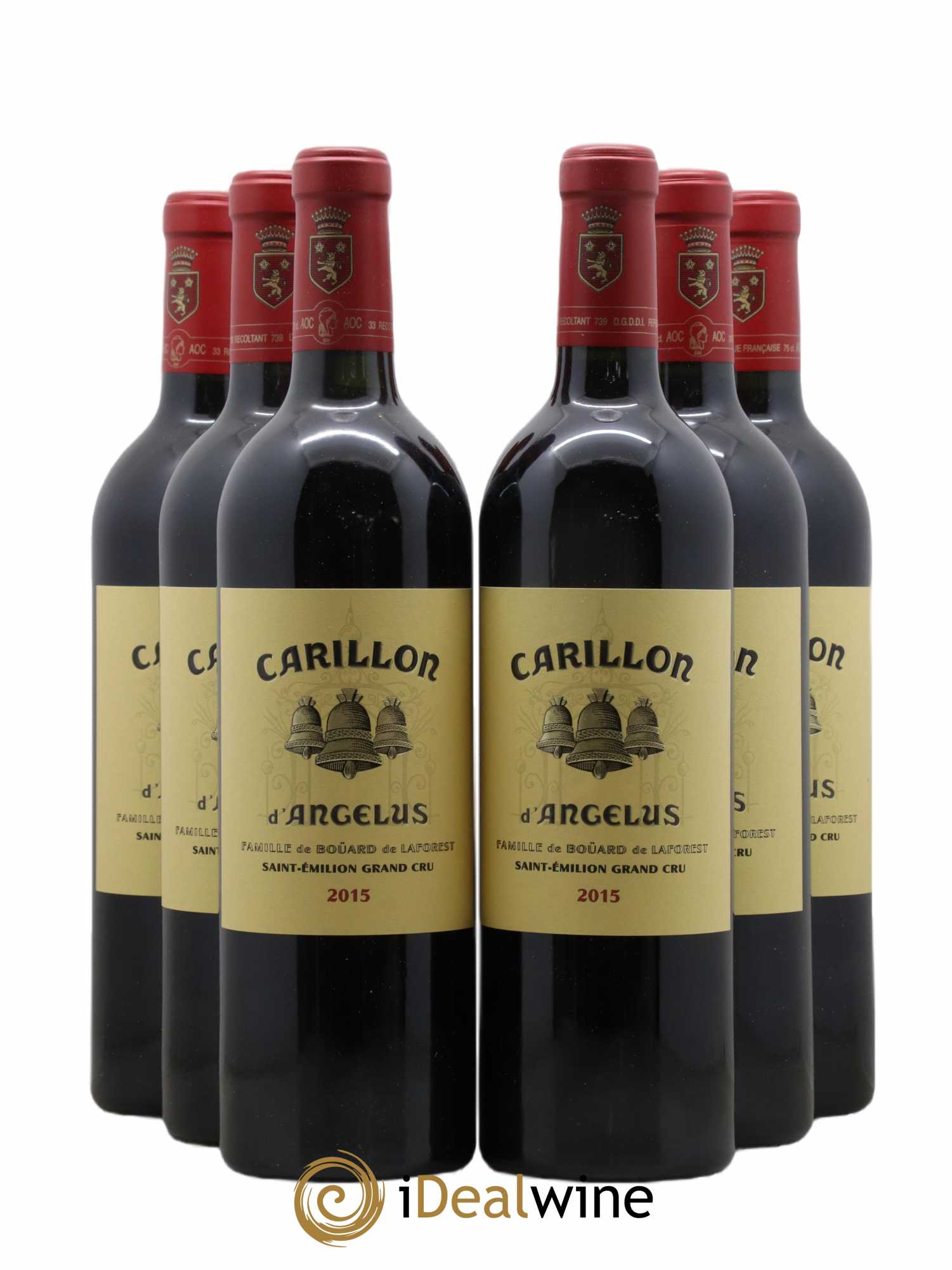 Le Carillon de l'Angélus Second Vin (sans prix de réserve) 2015 - Lot de 6 bouteilles - 0