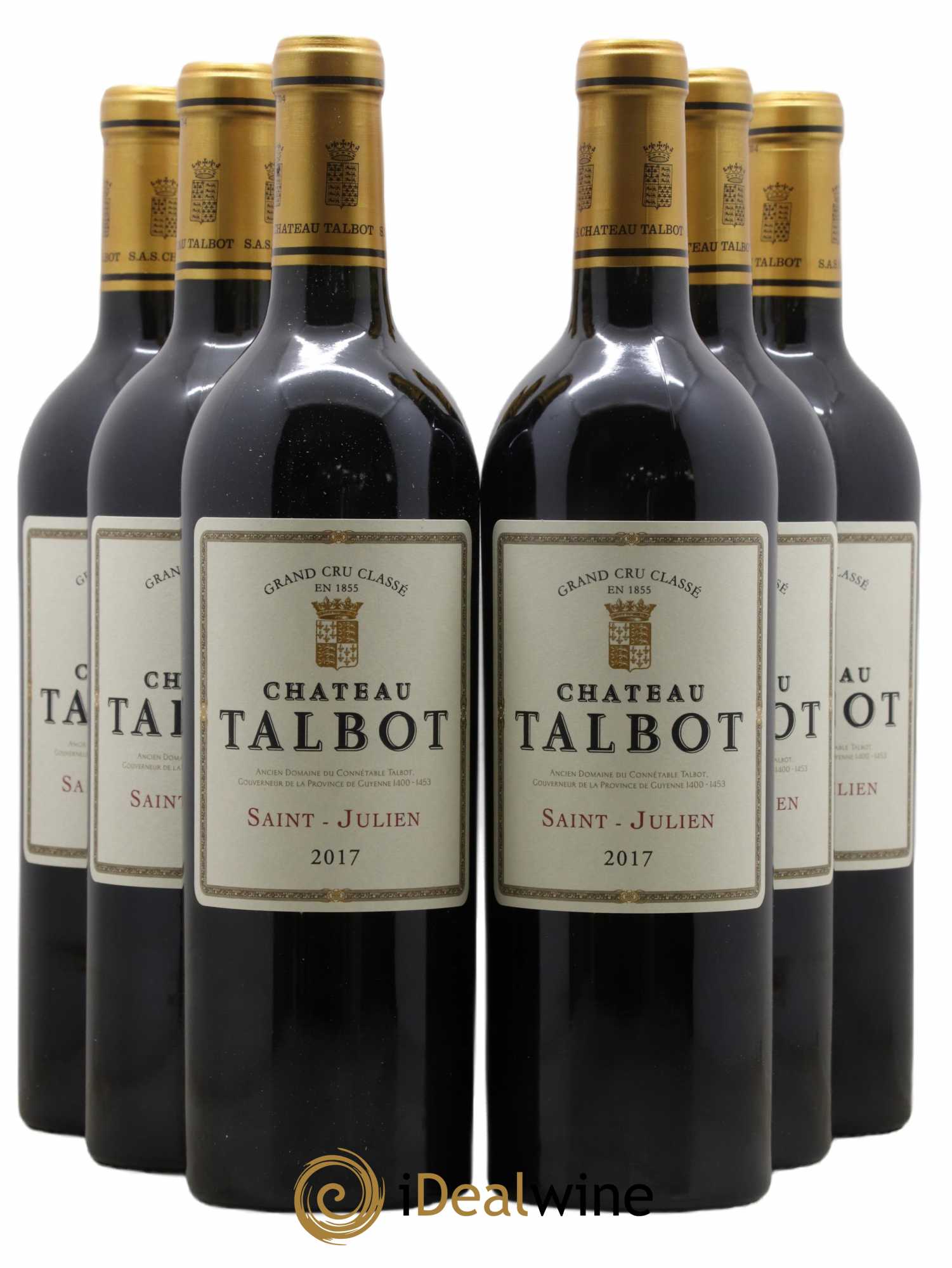 Château Talbot 4ème Grand Cru Classé 2017 - Lot de 6 bouteilles - 0