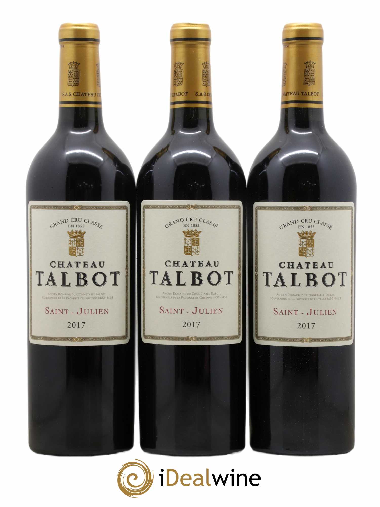 Château Talbot 4ème Grand Cru Classé 2017 - Lot de 6 bouteilles - 1