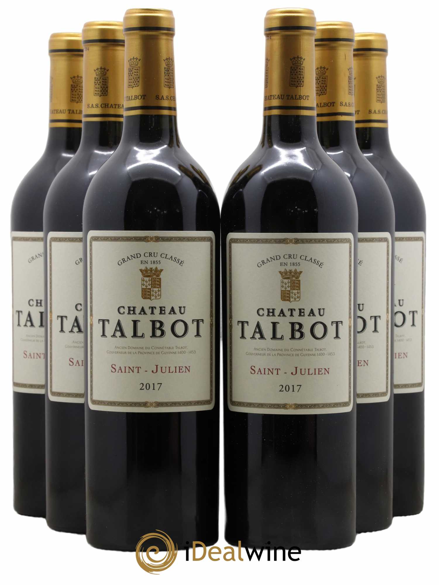 Château Talbot 4ème Grand Cru Classé 2017 - Lot de 6 bouteilles - 0