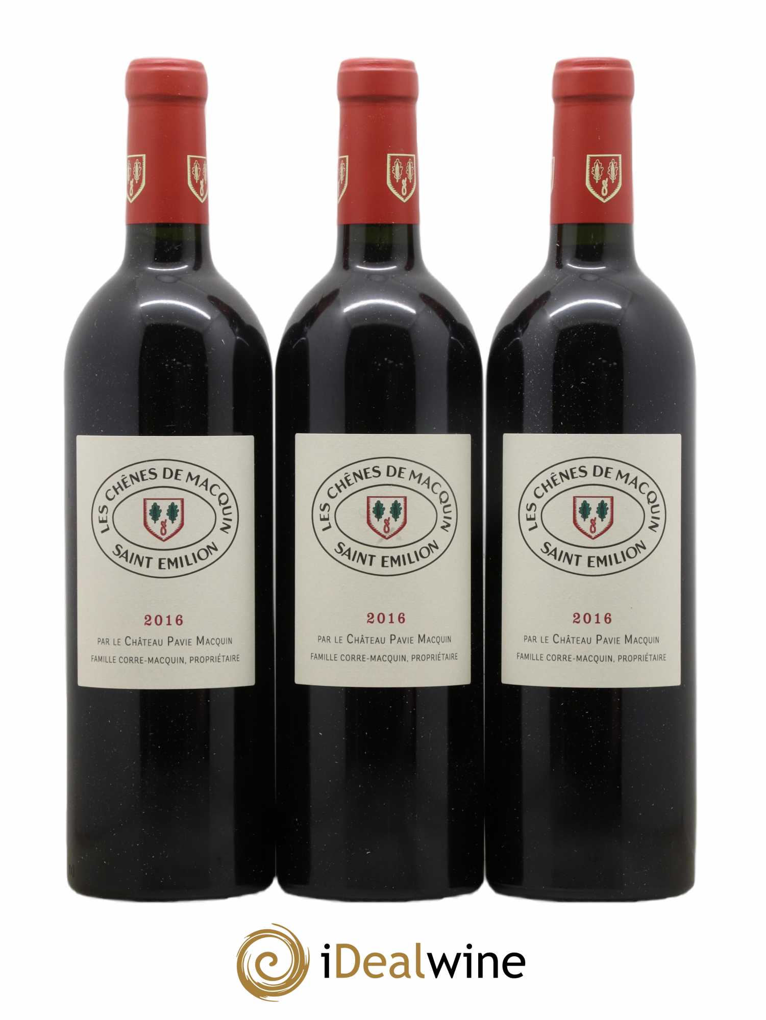 Saint-Émilion Grand Cru Les Chenes De Pavie Macquin 2016 - Lot de 6 bouteilles - 1