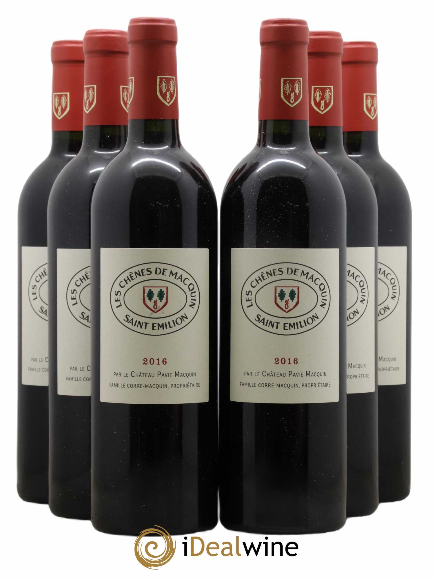 Saint-Émilion Grand Cru Les Chenes De Pavie Macquin 2016 - Lot de 6 bouteilles - 0