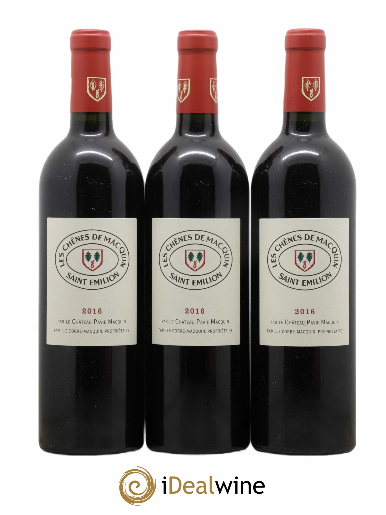 Saint-Émilion Grand Cru Les Chenes De Pavie Macquin 2016 - Lot de 6 bouteilles - 1