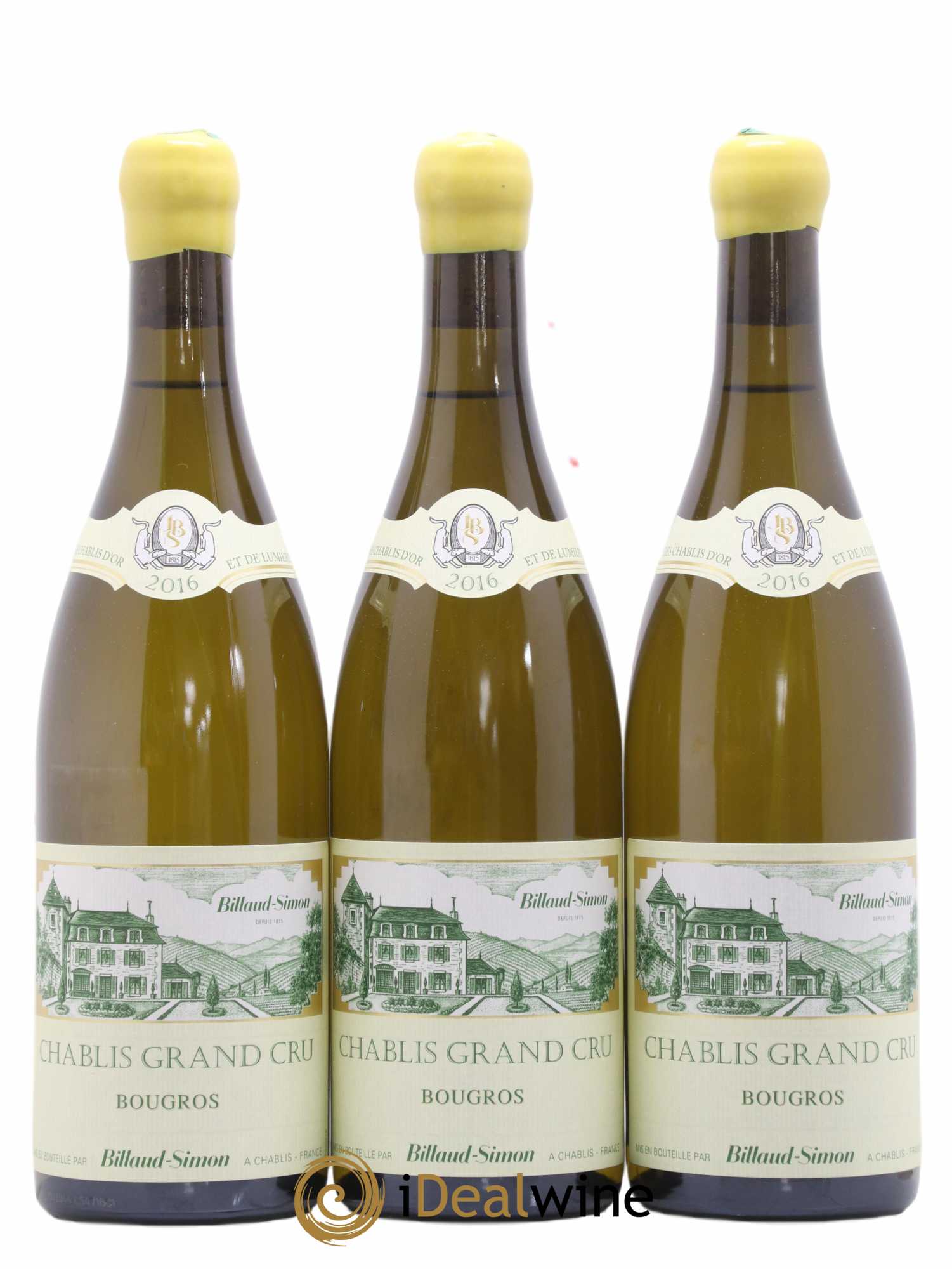 Chablis Grand Cru Bougros Billaud-Simon (Domaine) 2016 - Lot de 3 bouteilles - 0