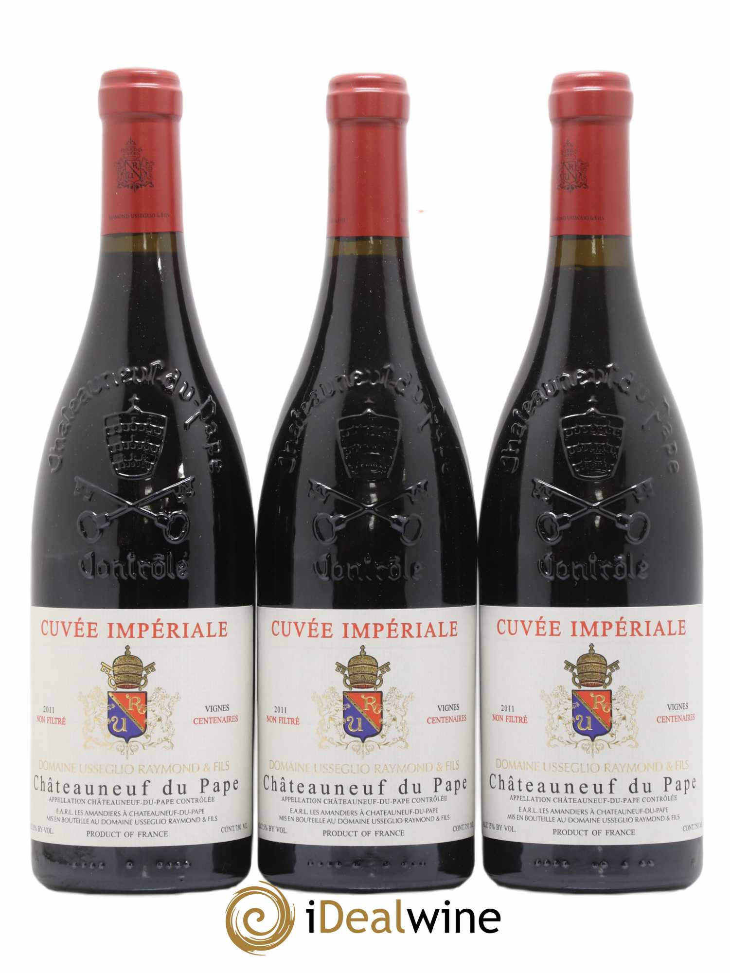 Châteauneuf-du-Pape Cuvée Impériale Raymond Usseglio & Fils (Domaine) 2011 - Lot de 3 bouteilles - 0