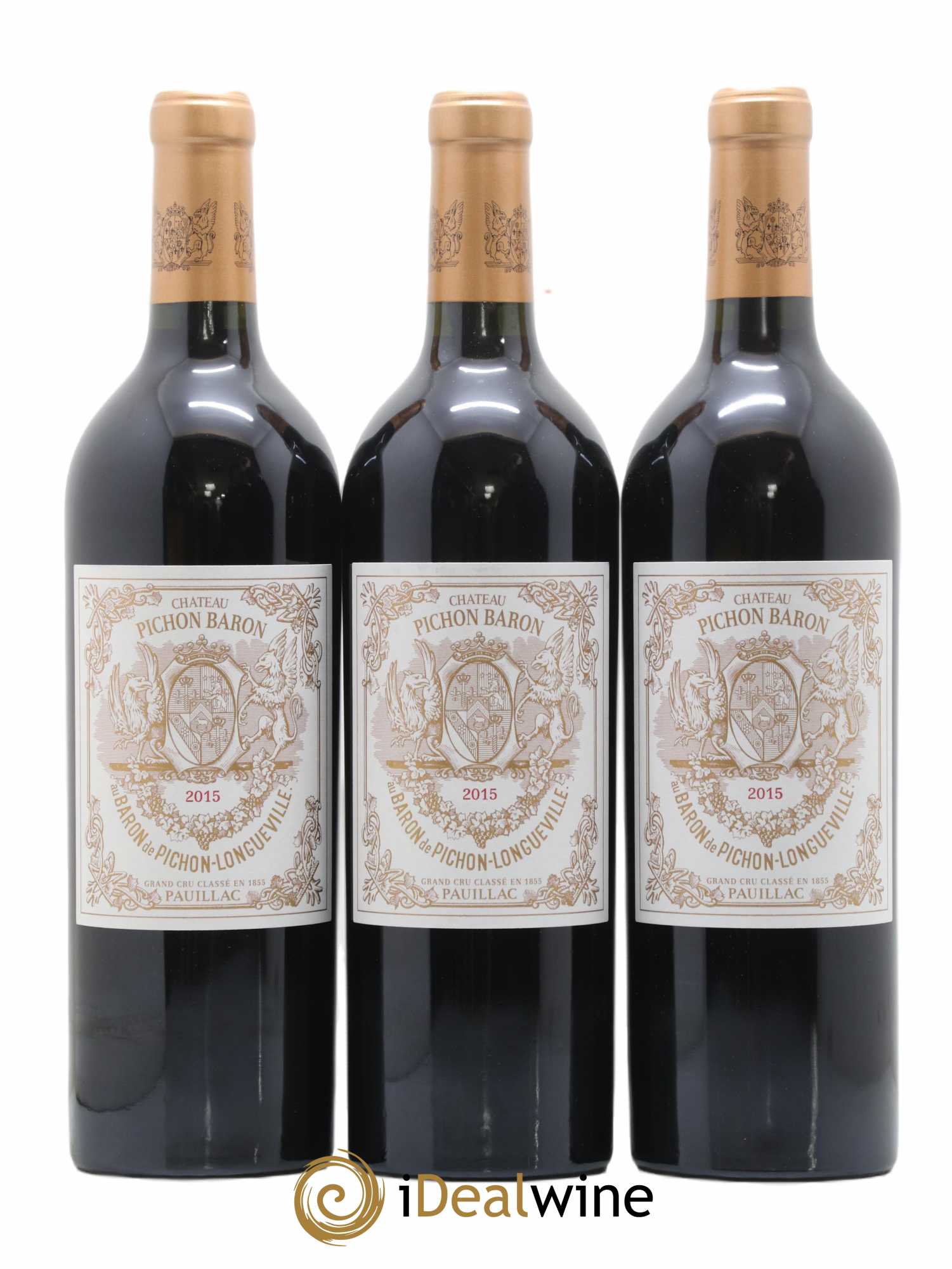 Pichon Longueville Baron 2ème Grand Cru Classé 2015 - Lot de 3 bouteilles - 0