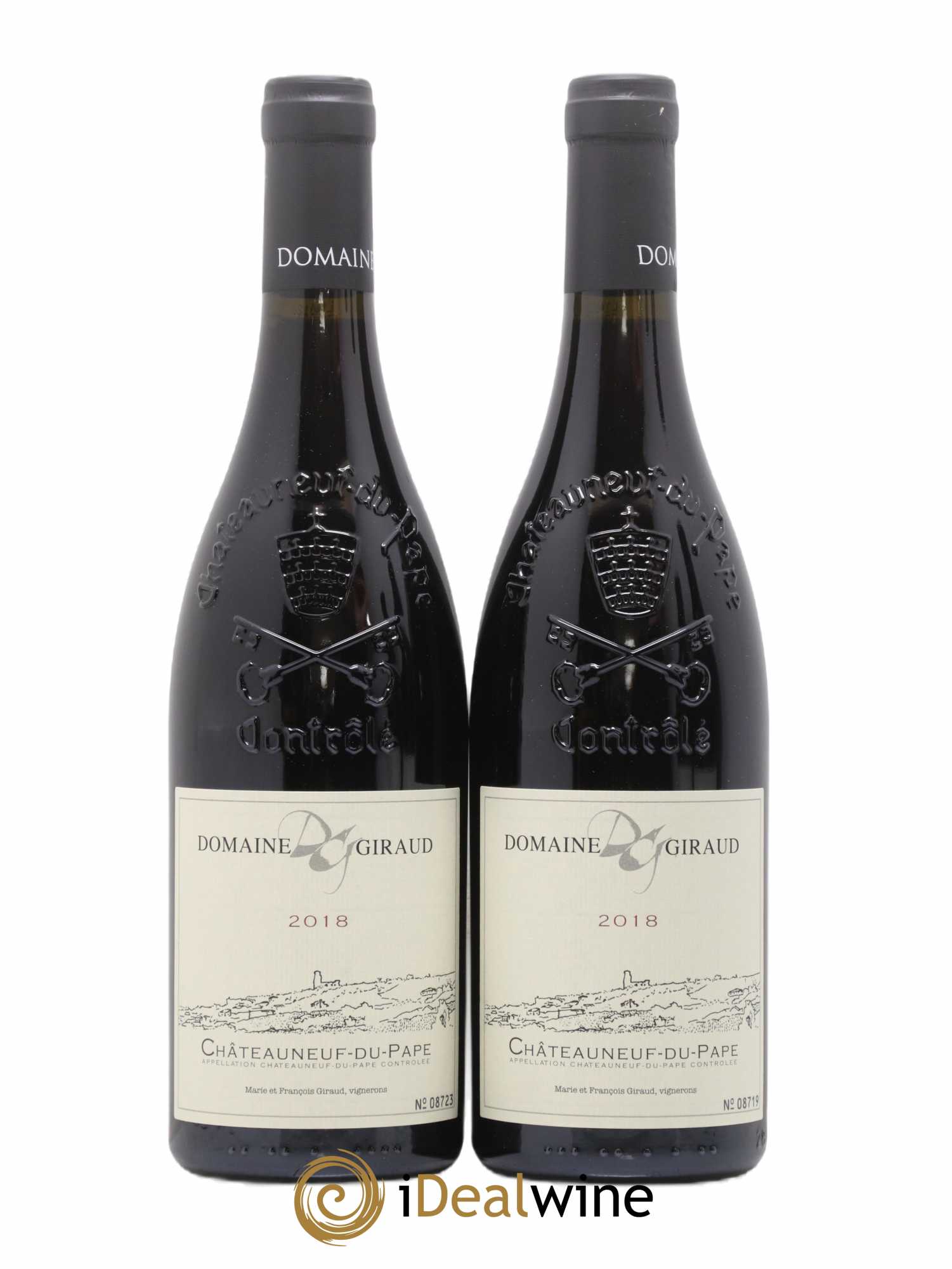 Châteauneuf-du-Pape Tradition Giraud (Domaine) (sans prix de réserve) 2018 - Lot de 2 bouteilles - 0
