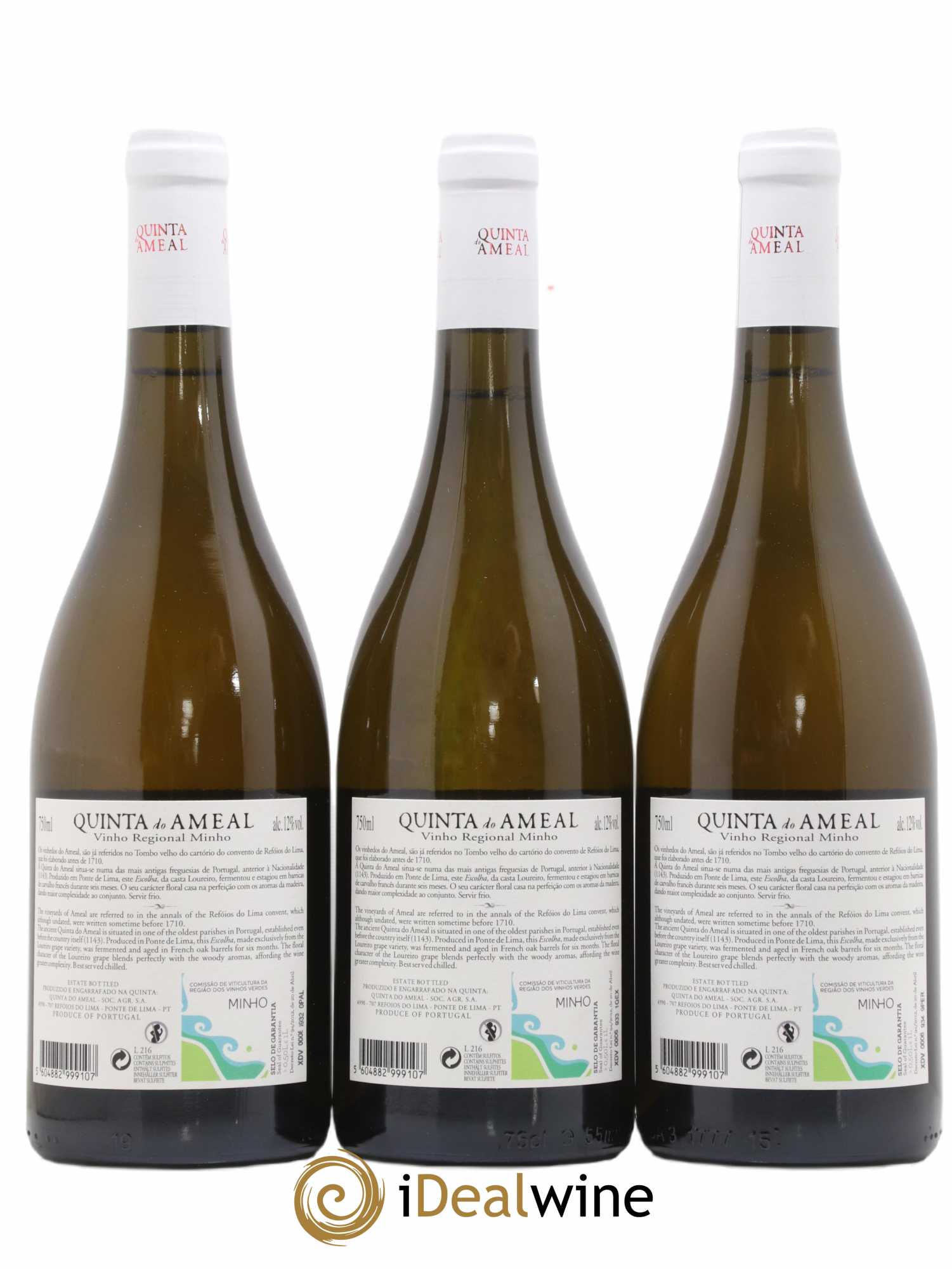 Portugal Quinta Do Ameal Vinho Regional Minho Escolha 2016 - Posten von 3 Flaschen - 1