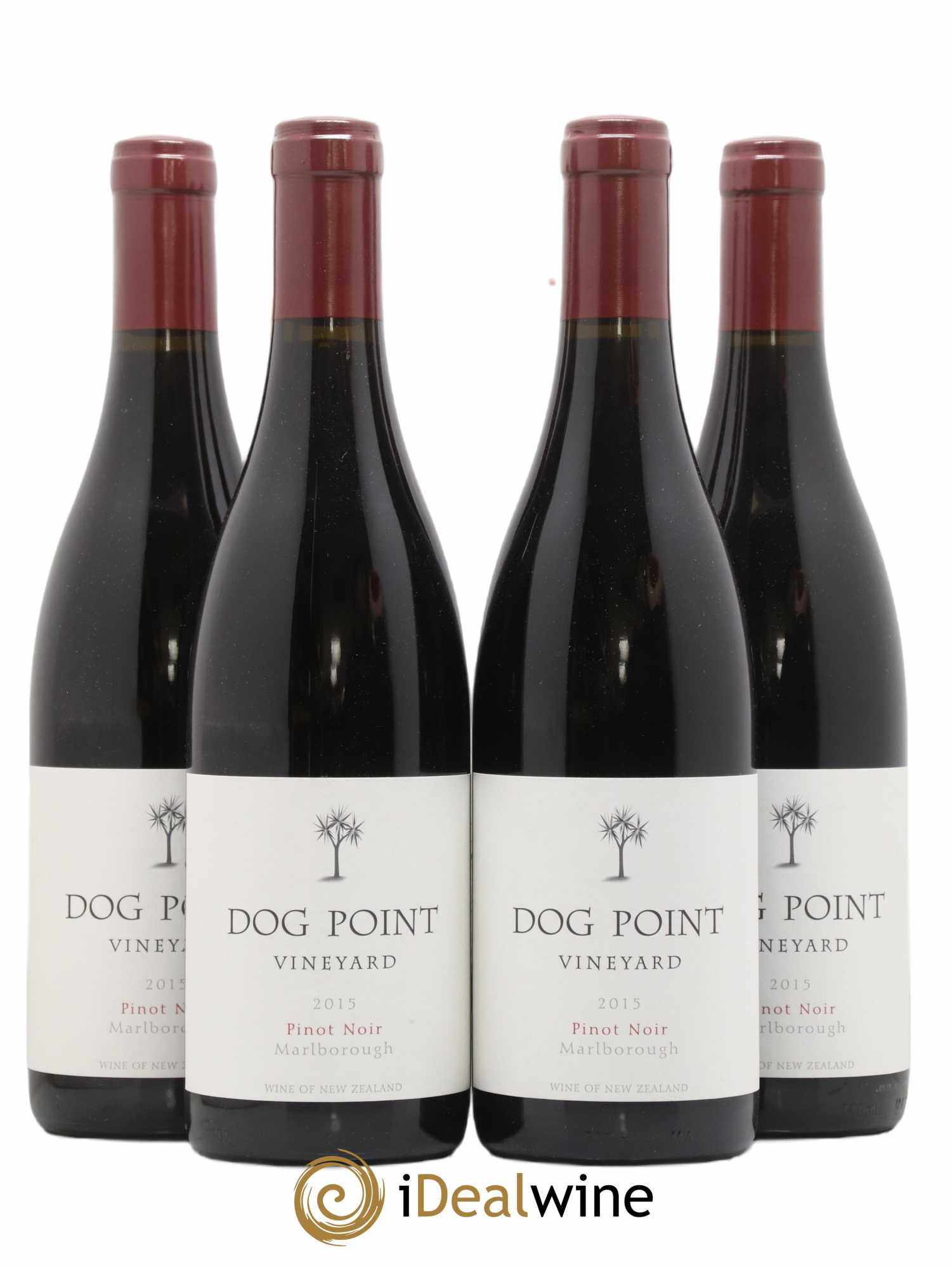 Marlborough Dog Point Pinot Noir 2015 - Lot de 4 bouteilles - 0