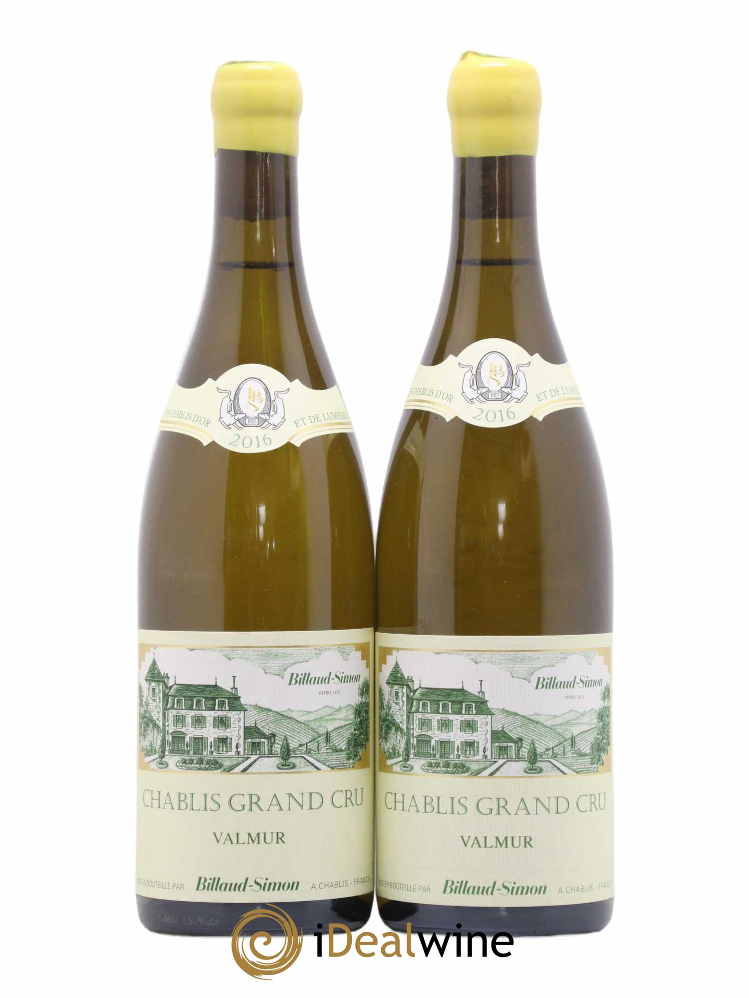 Chablis Grand Cru Valmur Billaud-Simon (Domaine) 2016 - Lot de 2 bouteilles - 0