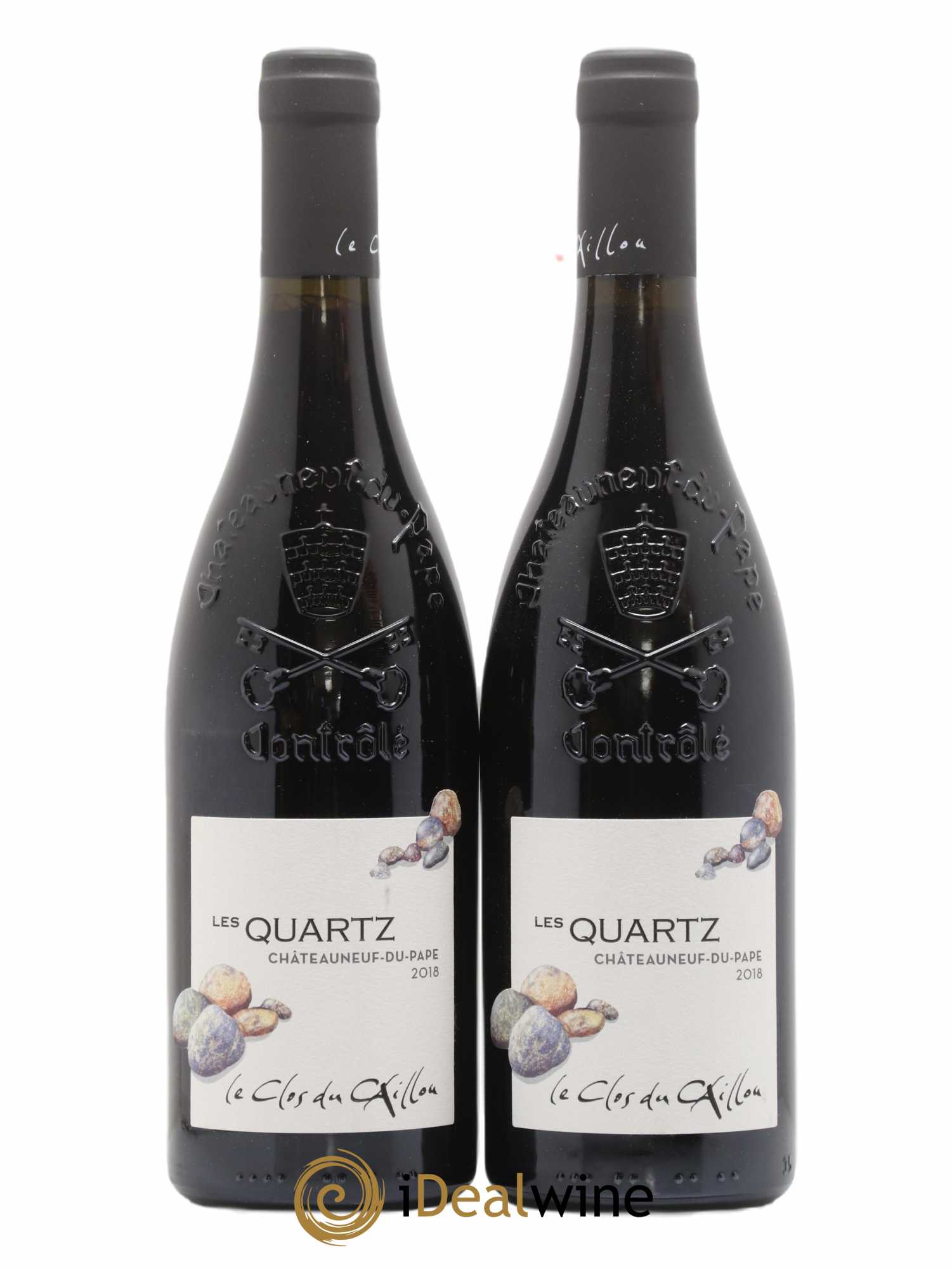 Châteauneuf-du-Pape Les Quartz Clos du Caillou 2018 - Lot de 2 bouteilles - 0