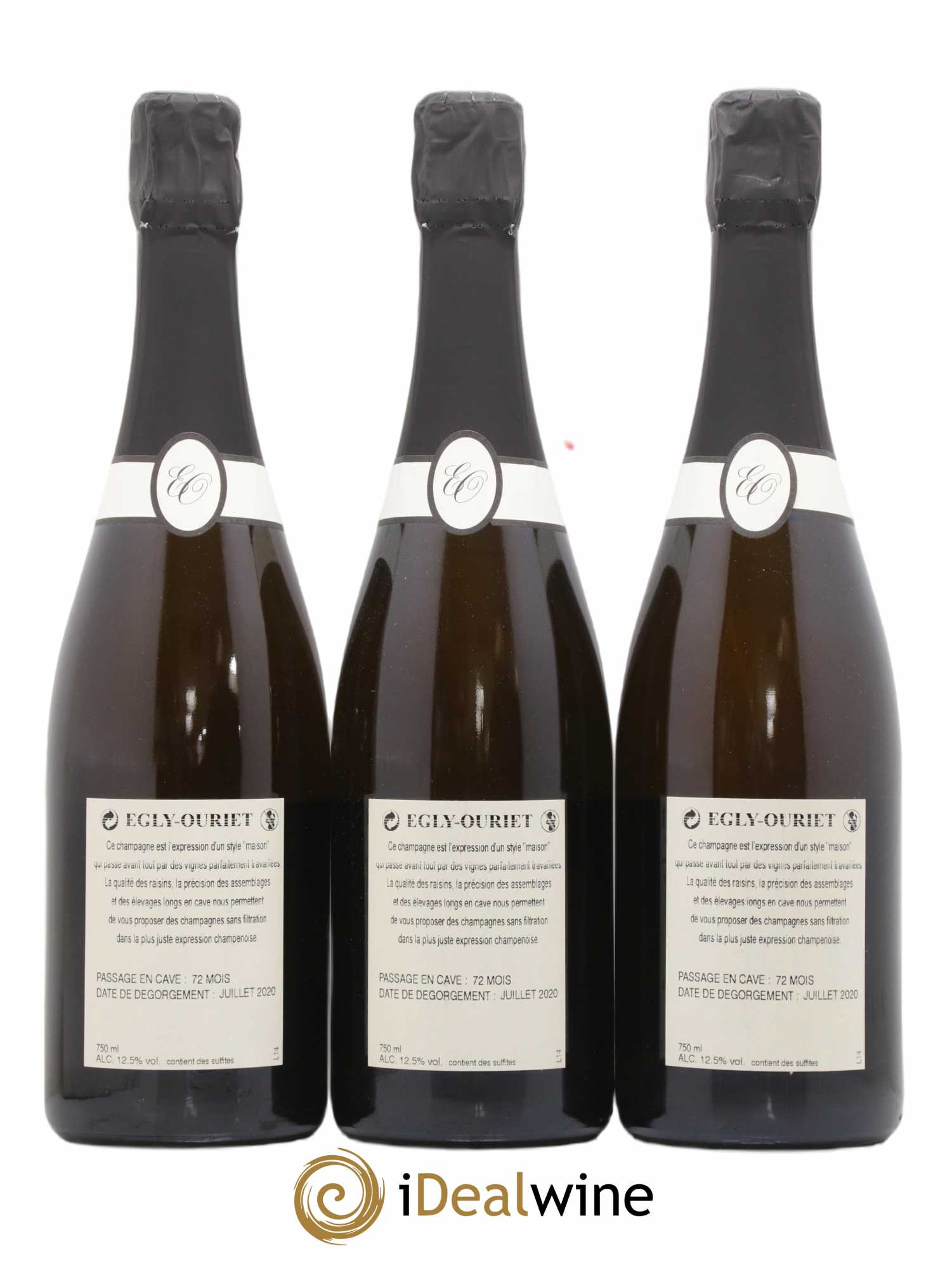 Blanc de Noirs Les Crayères Vieilles vignes Egly-Ouriet - Lot de 3 bouteilles - 1