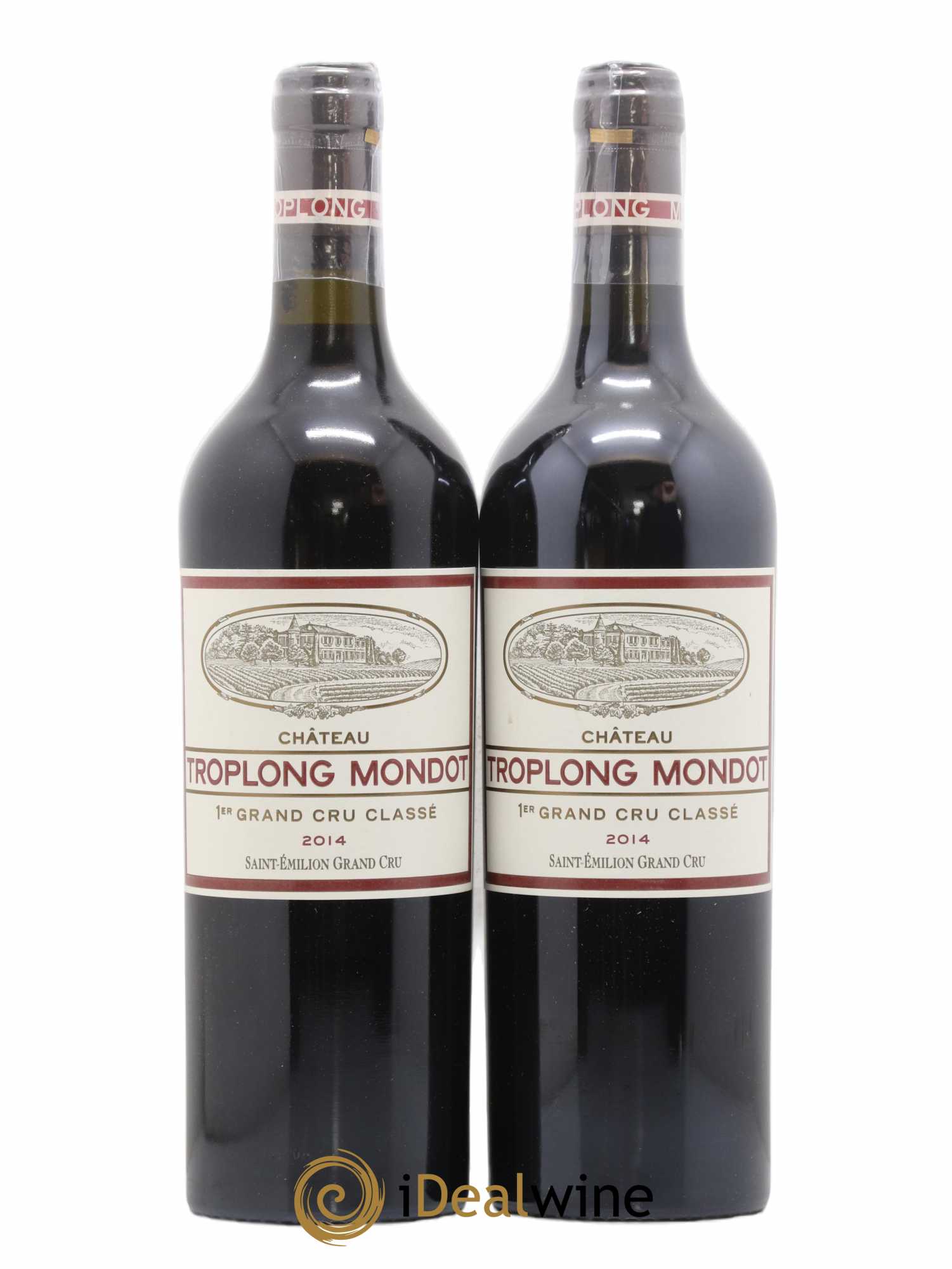 Château Troplong Mondot 1er Grand Cru Classé B 2014 - Lot de 2 bouteilles - 0