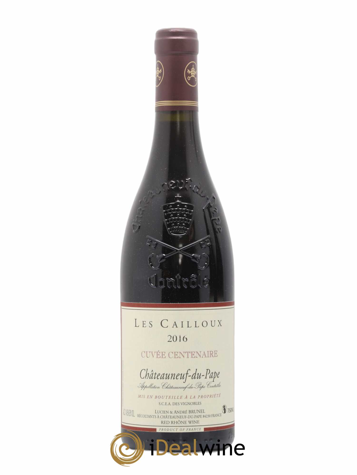 Châteauneuf-du-Pape Les Cailloux Cuvée Centenaire André Brunel (sans prix de réserve) 2016 - Lot de 1 bouteille - 0