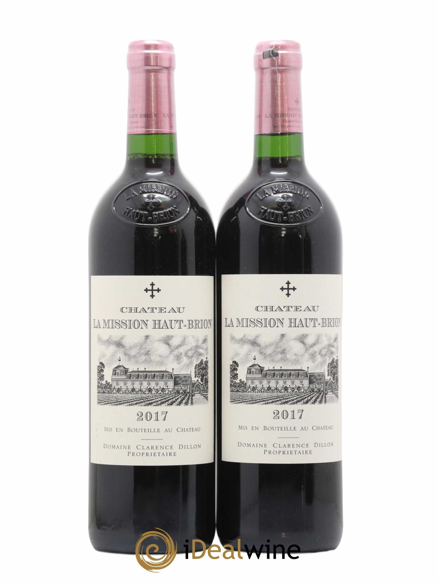 Château la Mission Haut-Brion Cru Classé de Graves (sans prix de réserve) 2017 - Lot de 2 bouteilles - 0