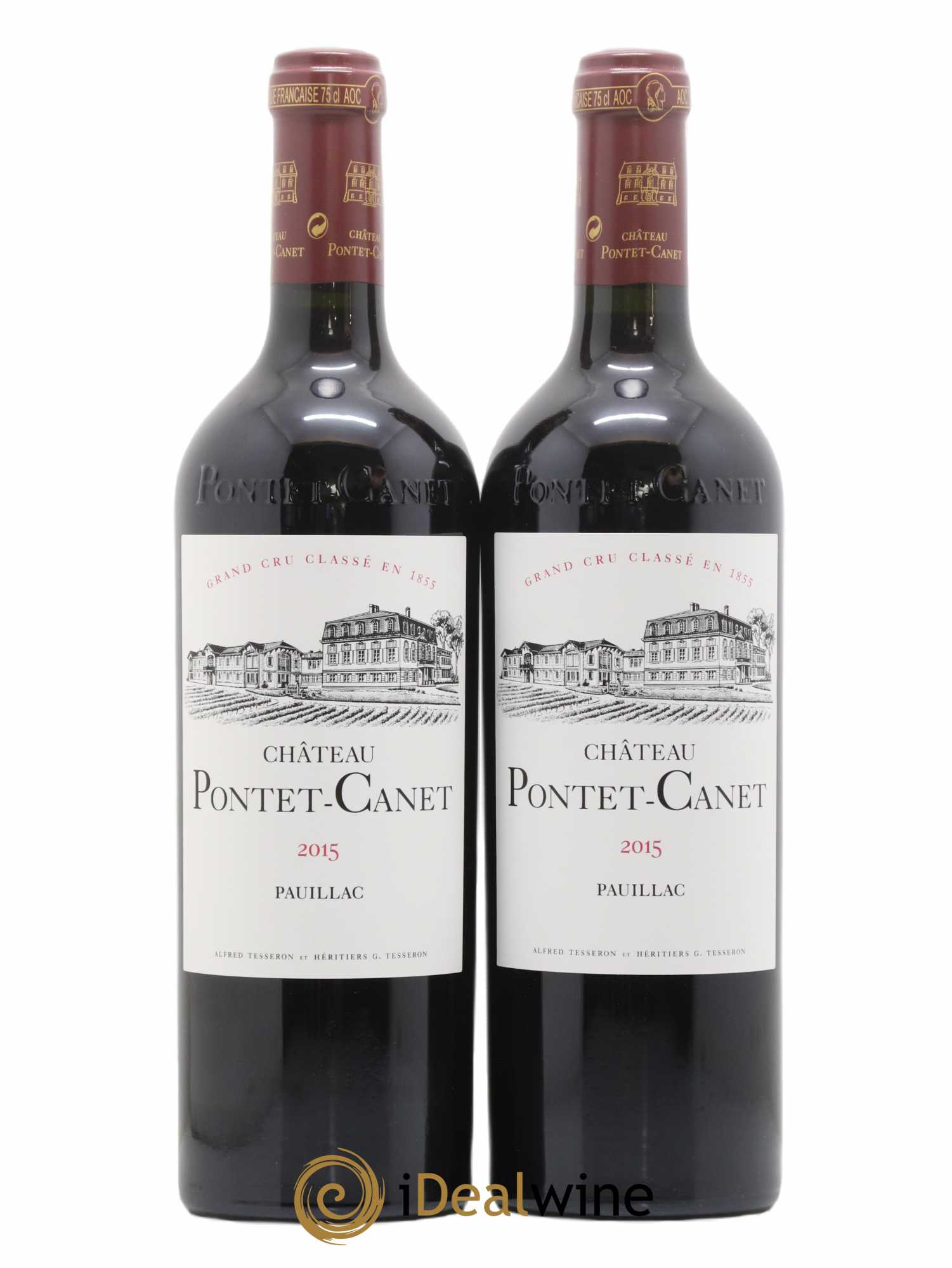 Château Pontet Canet 5ème Grand Cru Classé 2015 - Lot de 2 bouteilles - 0
