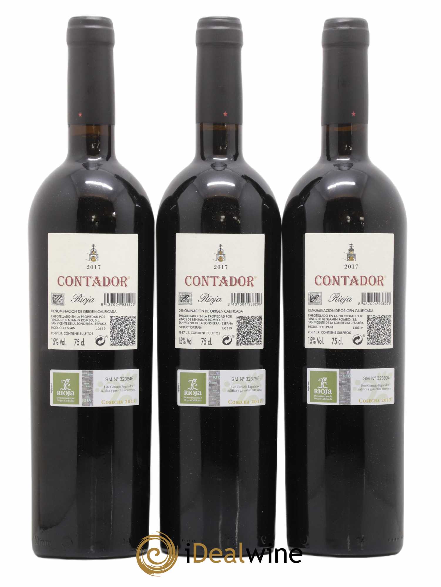 Rioja Bodega Contador  DOCA La Vina de Andres Romeo Benjamin Romeo  (ohne Mindestpreis) 2017 - Posten von 3 Flaschen - 1