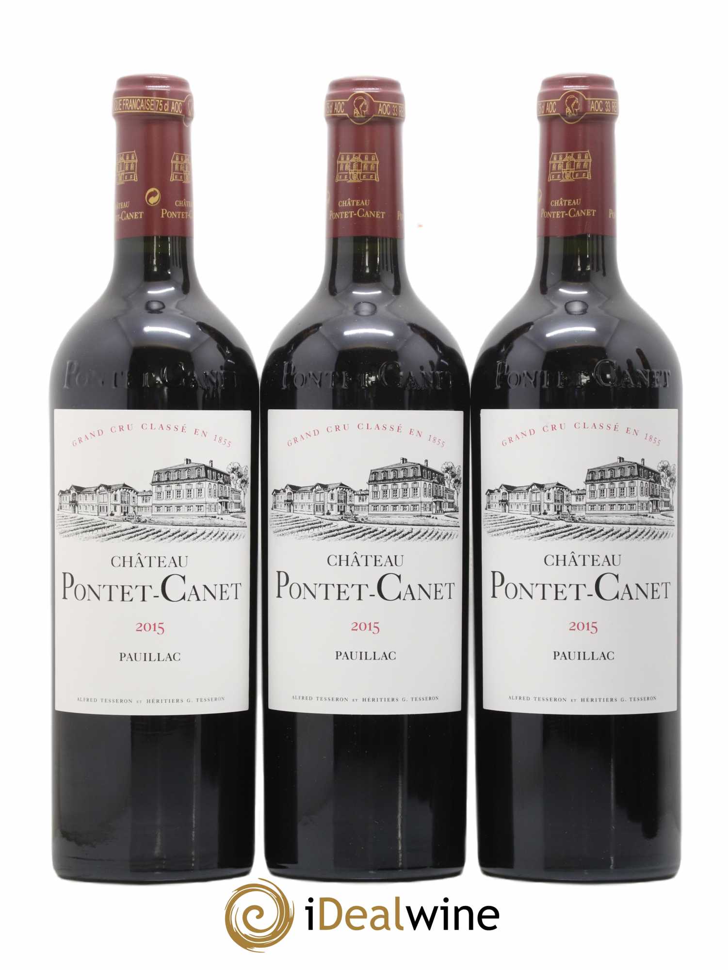 Château Pontet Canet 5ème Grand Cru Classé 2015 - Lot de 6 bouteilles - 1