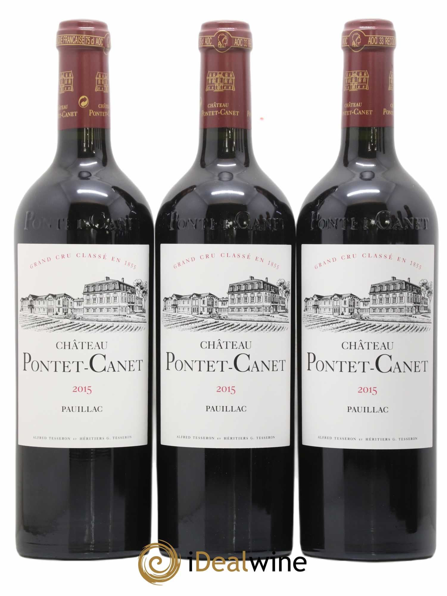 Château Pontet Canet 5ème Grand Cru Classé 2015 - Lot de 6 bouteilles - 1