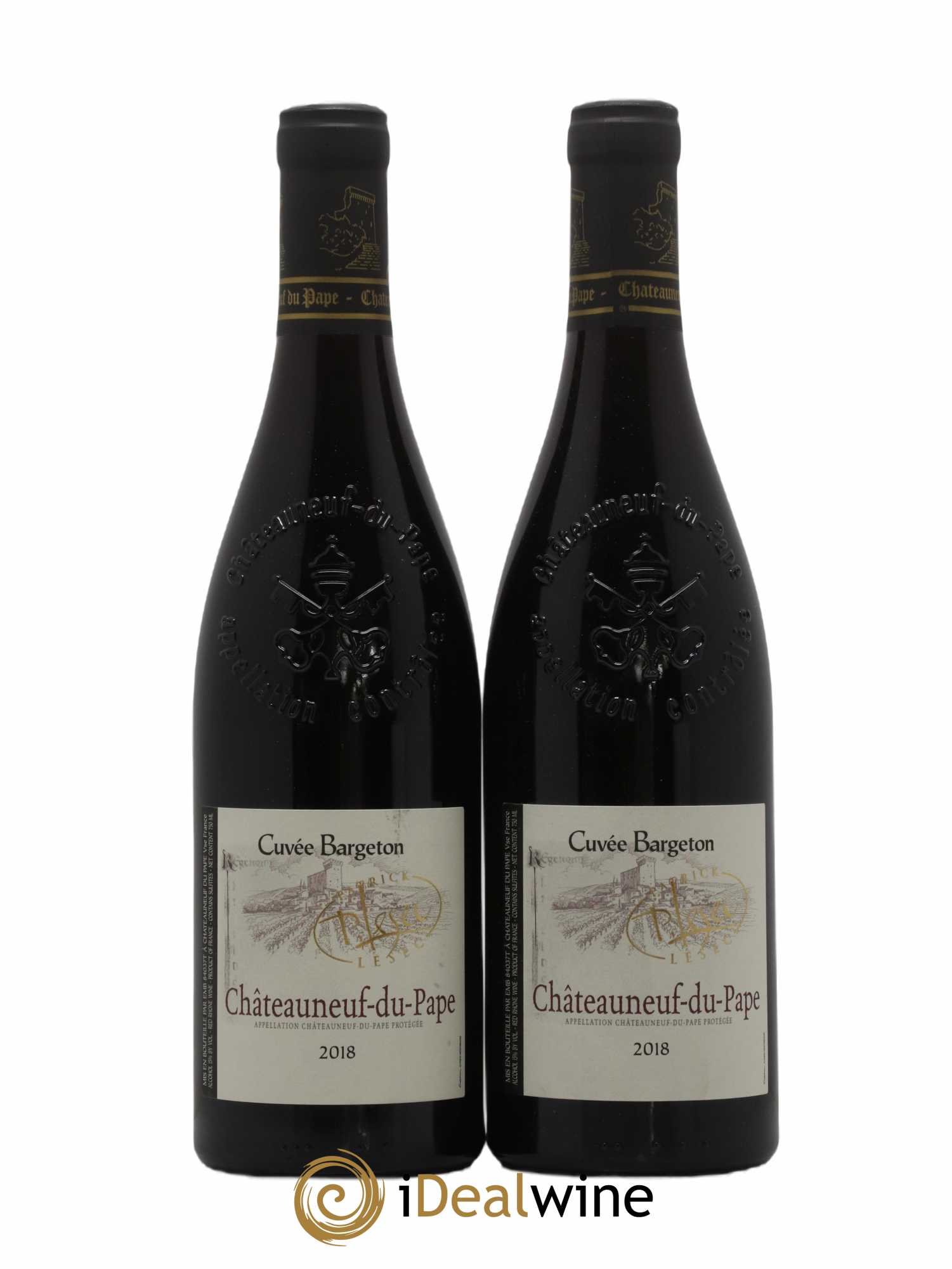 Châteauneuf-du-Pape Patrick Lesec Cuvee Bargeton 2018 - Lot de 2 bouteilles - 0