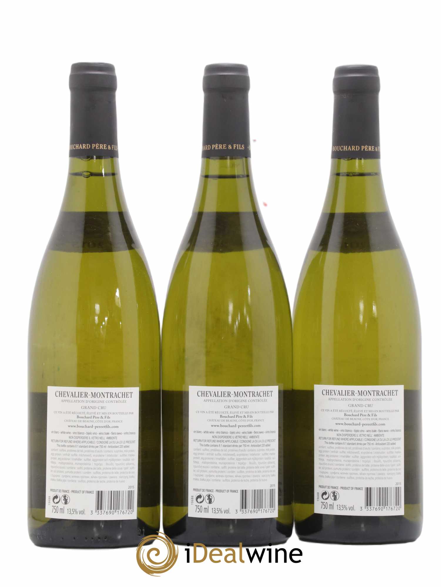 Chevalier-Montrachet Grand Cru Bouchard Père & Fils 2015 - Lot de 3 bouteilles - 1