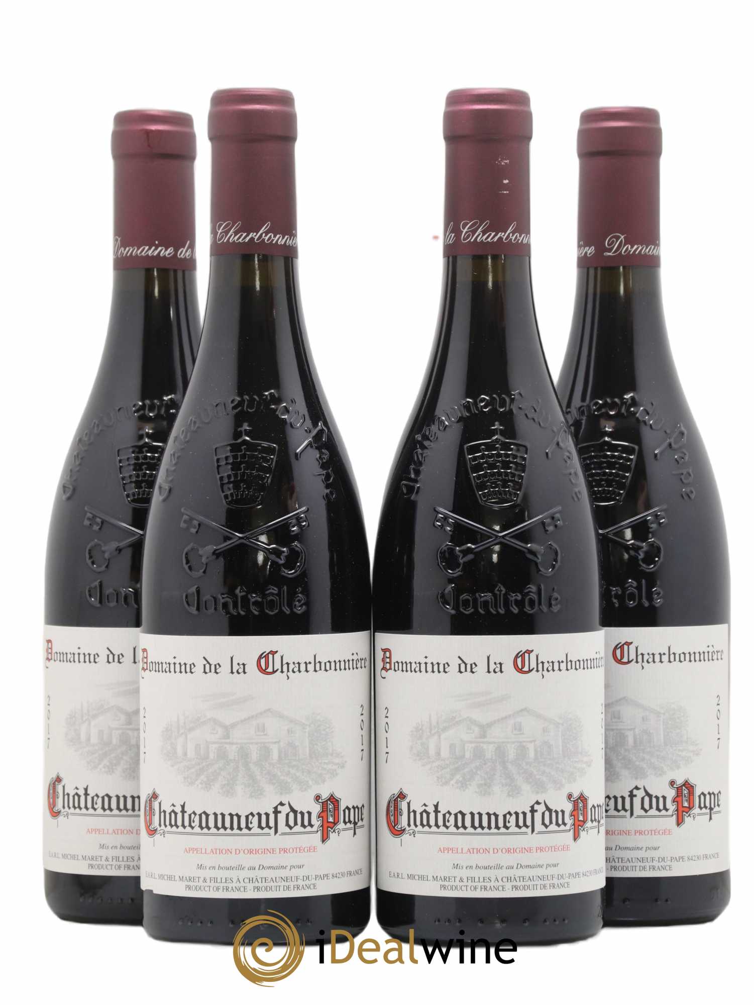 Châteauneuf-du-Pape Charbonniere 2017 - Lot de 4 bouteilles - 0