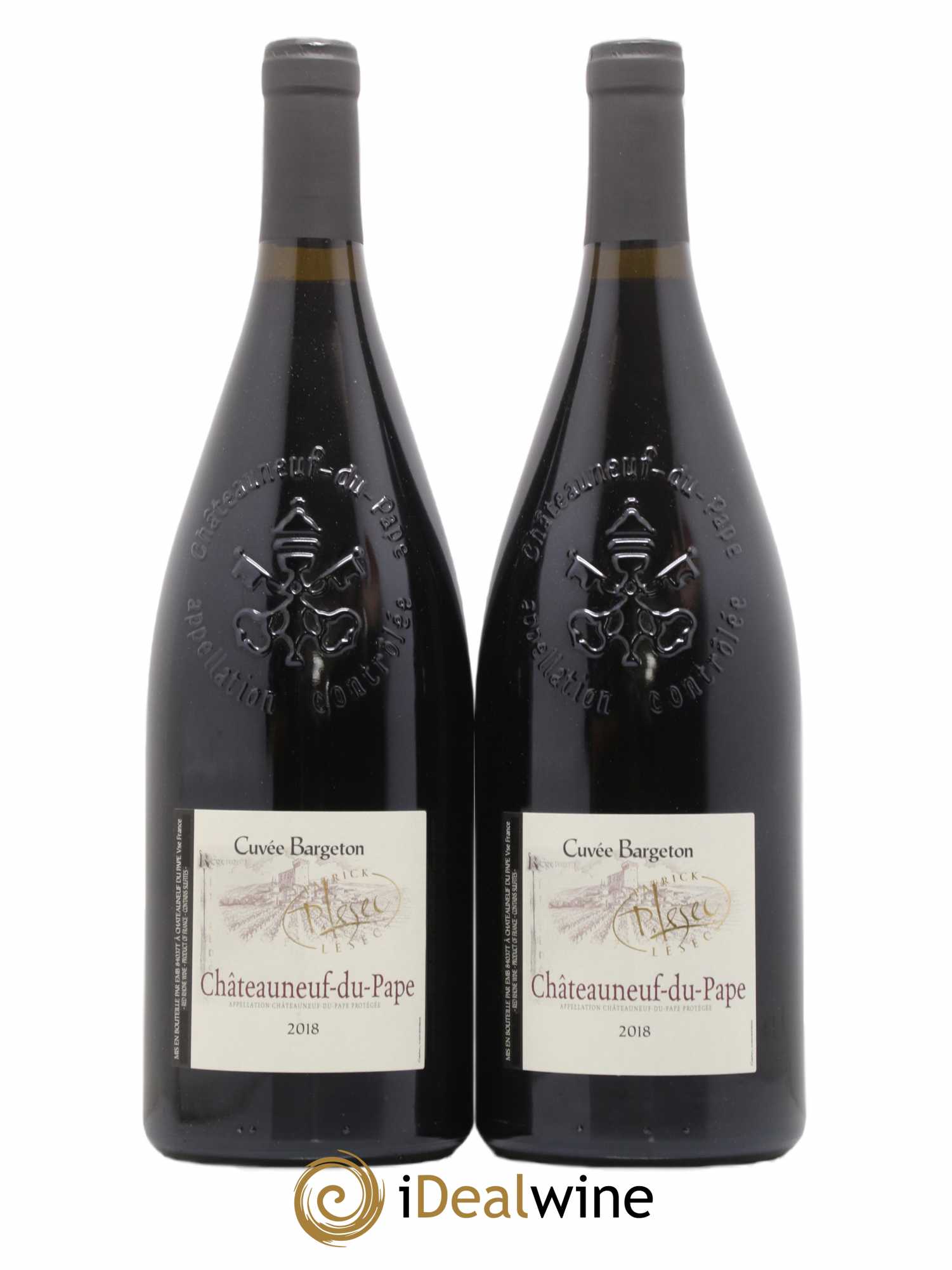 Châteauneuf-du-Pape Patrick Lesec Cuvee Bargeton 2018 - Lot de 2 magnums - 0