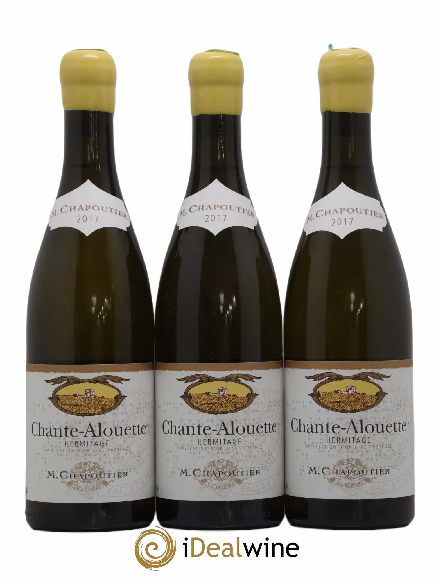 Hermitage Chante Alouette Chapoutier 2017 - Lot de 3 bouteilles - 0