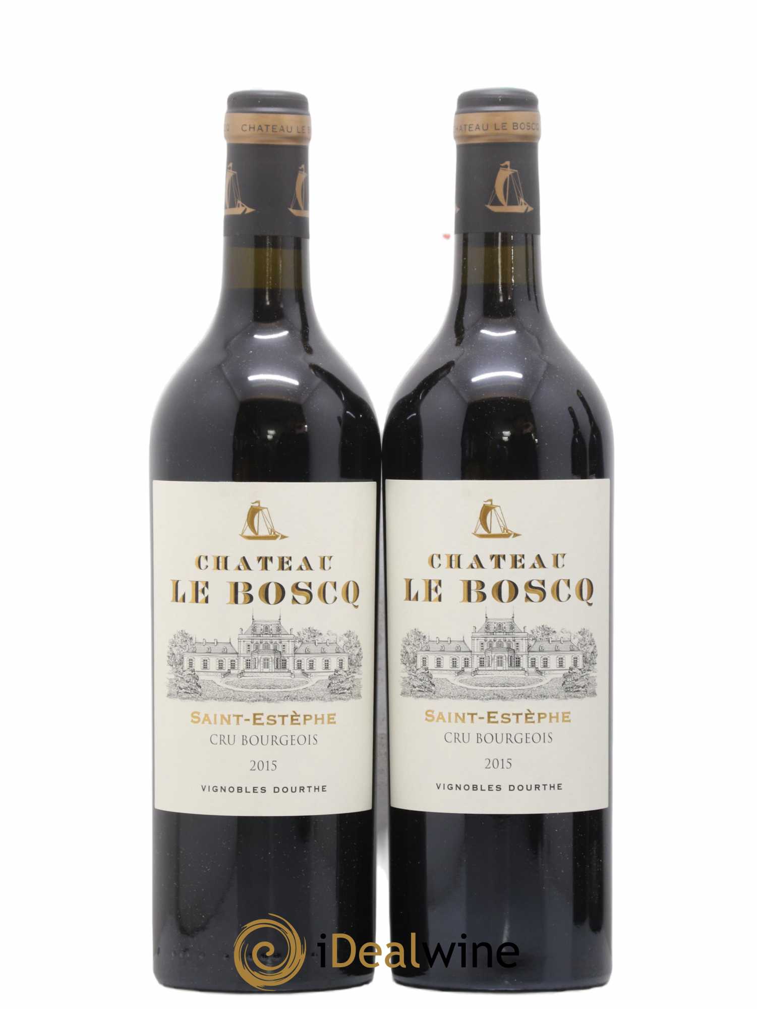 Château le Boscq Cru Bourgeois 2015 - Lot de 2 bouteilles - 0