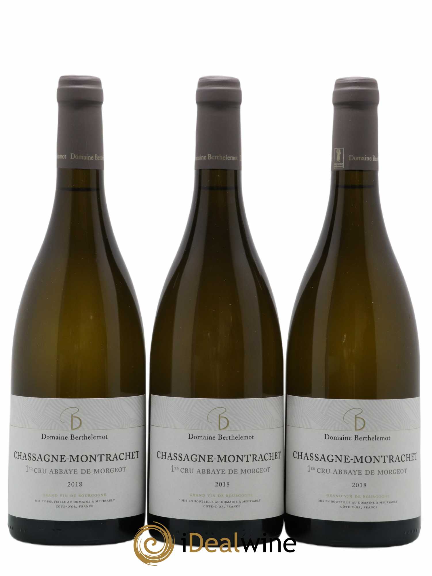 Chassagne-Montrachet 1er Cru Abbaye De Morgeot Berthelemot 2018 - Posten von 3 Flaschen - 0