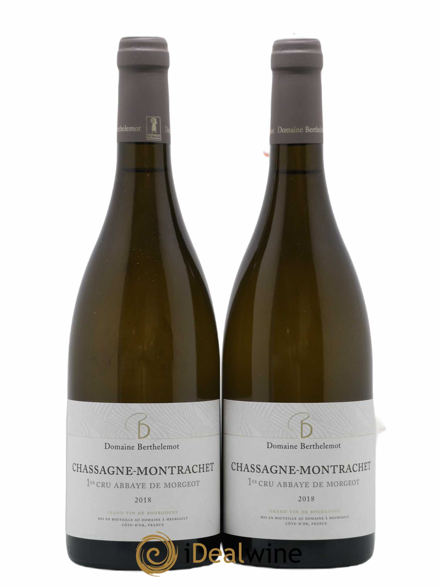 Chassagne-Montrachet 1er Cru Abbaye De Morgeot Berthelemot 2018 - Posten von 2 Flaschen - 0