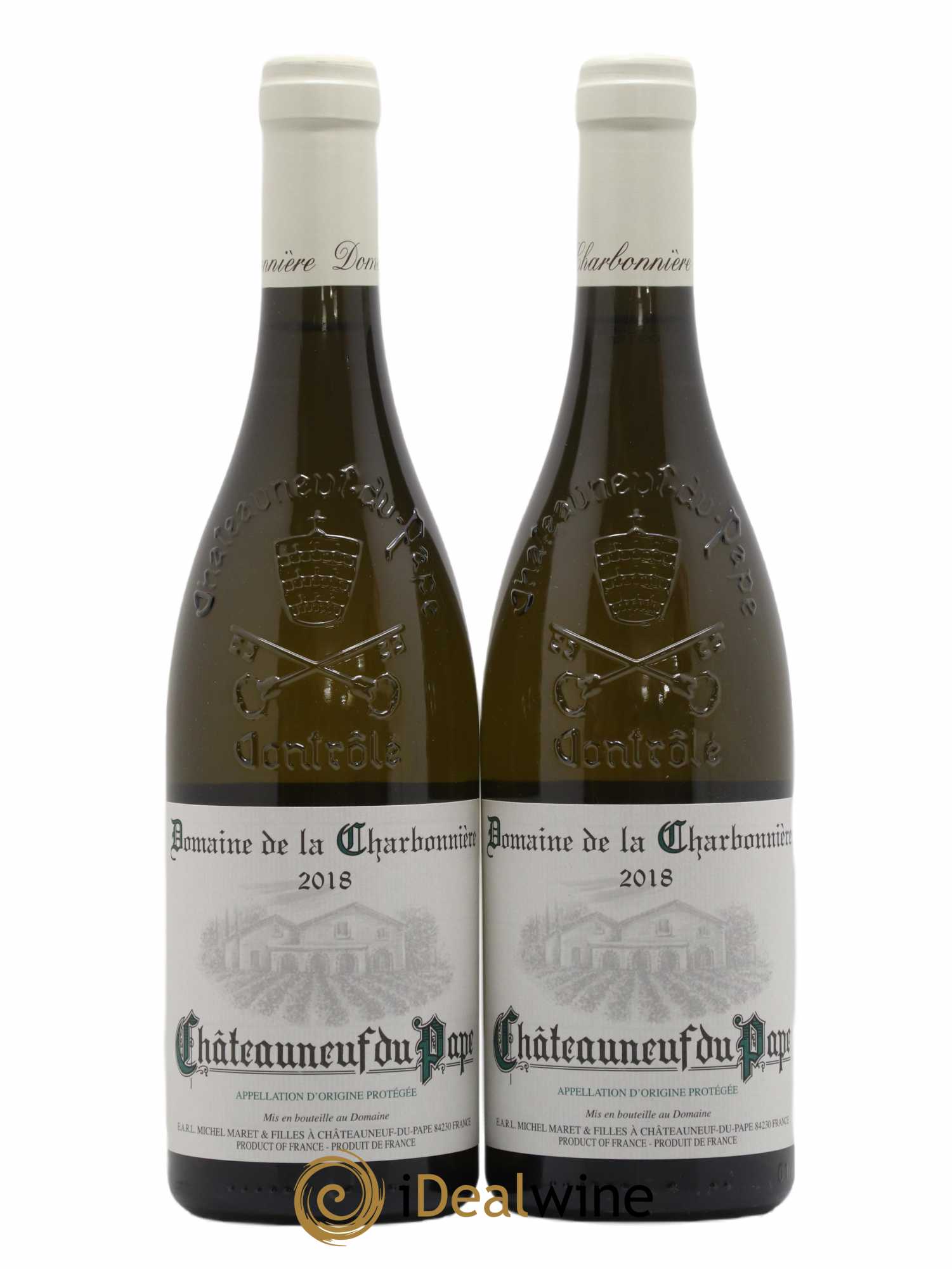 Châteauneuf-du-Pape Charbonniere (sans prix de réserve) 2018 - Lot de 2 bouteilles - 0