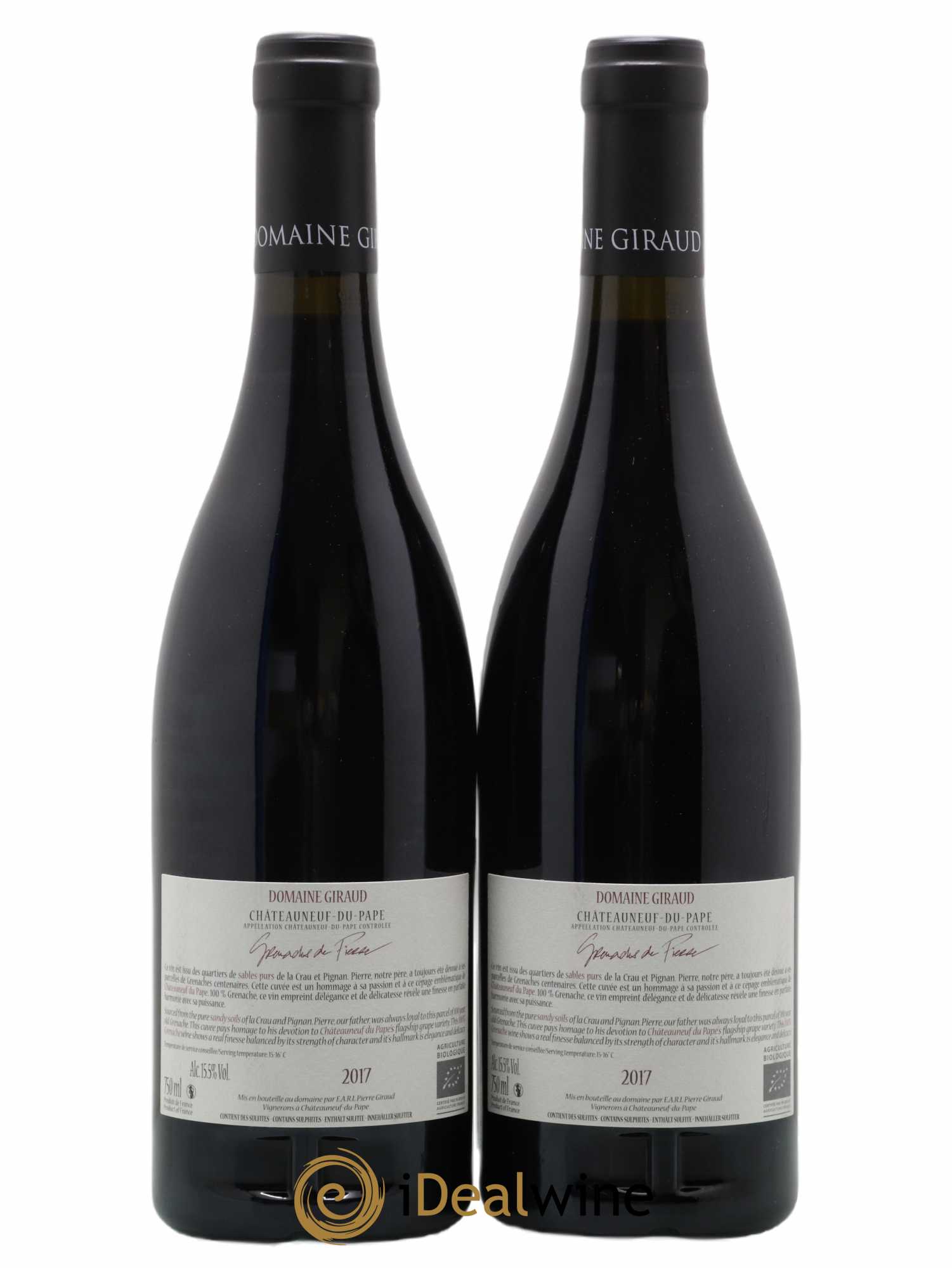 Châteauneuf-du-Pape Les Grenaches De Pierre Giraud (Domaine) 2017 - Lot de 2 bouteilles - 1