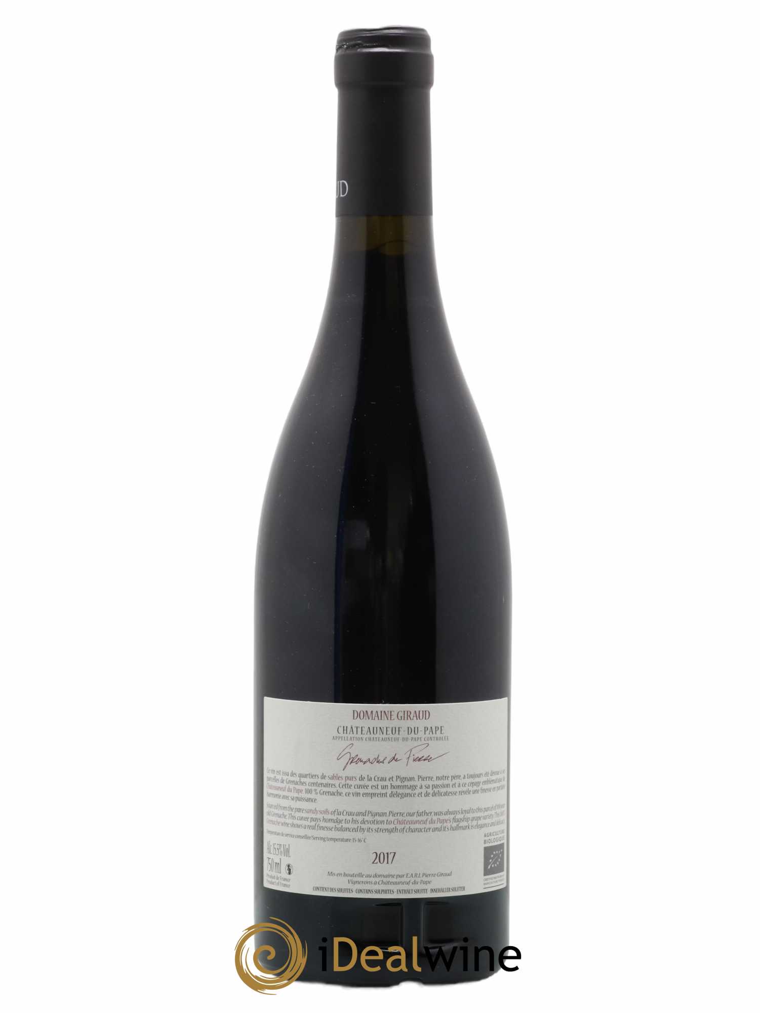 Châteauneuf-du-Pape Les Grenaches De Pierre Giraud (Domaine) 2017 - Lot de 1 bouteille - 1