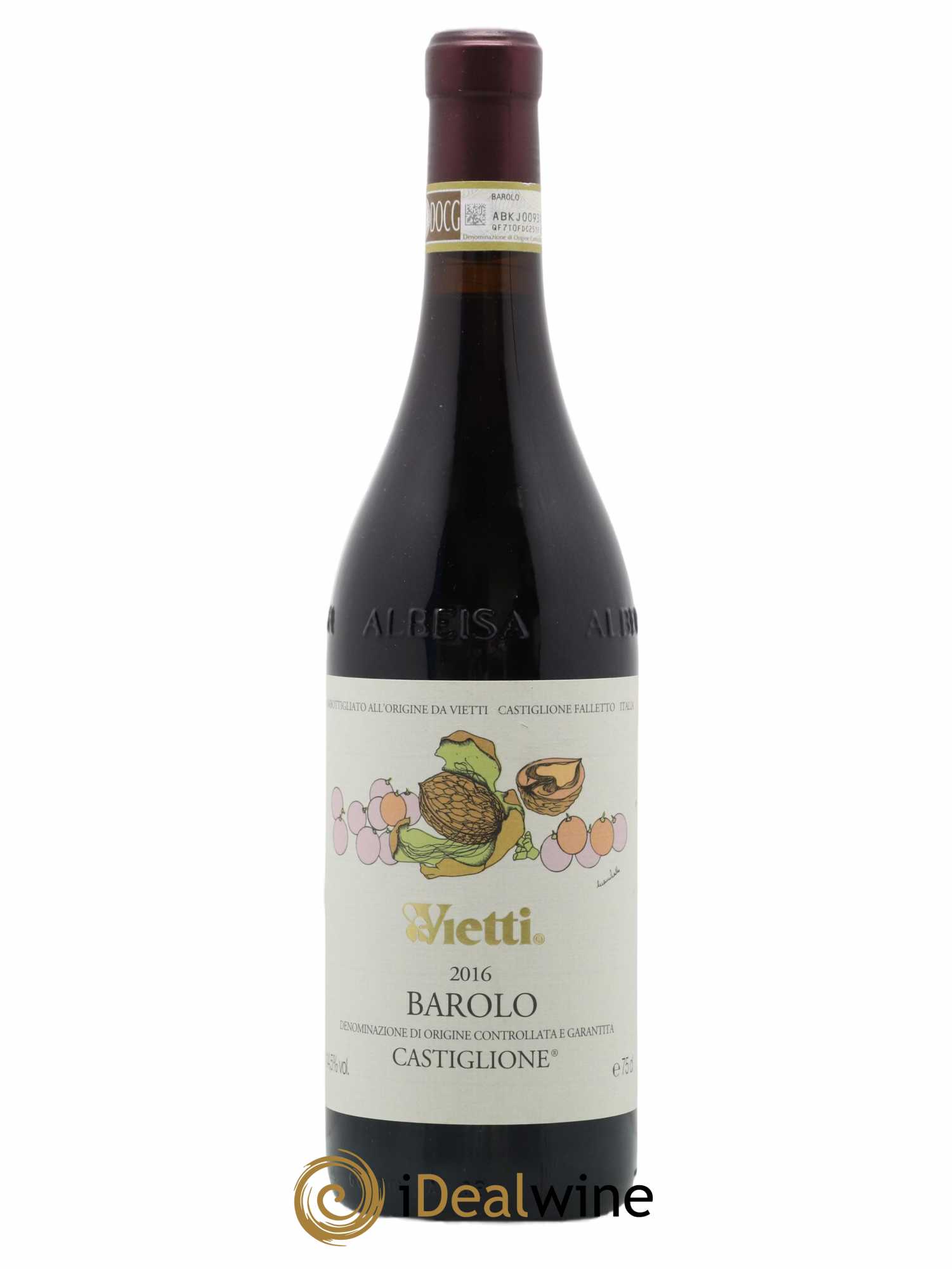 Barolo DOCG Castiglione Vietti 2016 - Lot de 1 bouteille - 0