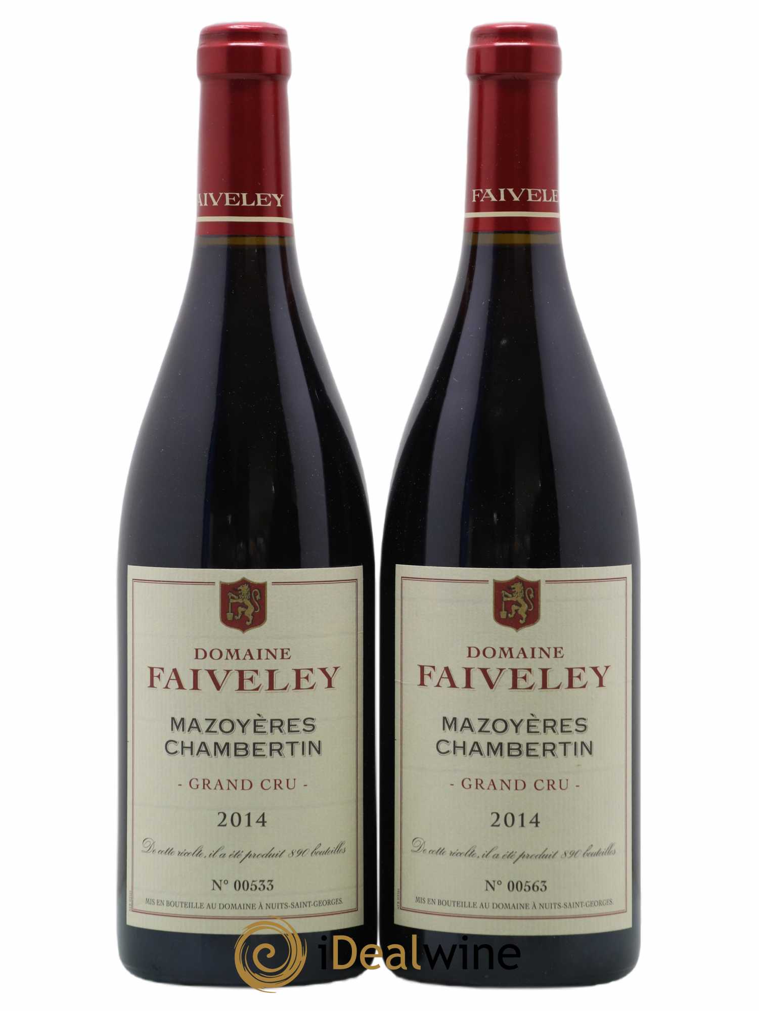 Mazoyères-Chambertin Grand Cru Domaine Faiveley 2014 - Lot de 2 bouteilles - 0
