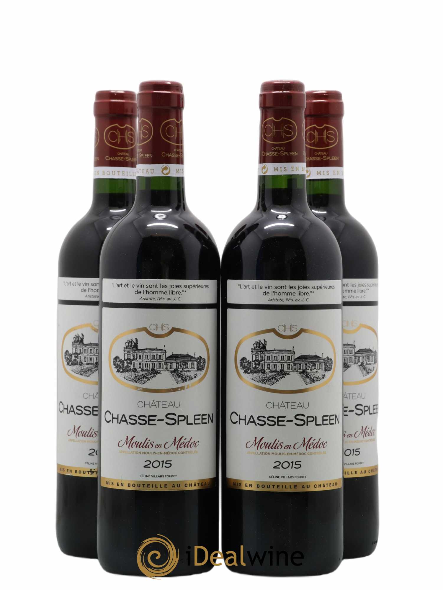 Château Chasse Spleen 2015 - Lot de 4 bouteilles - 0