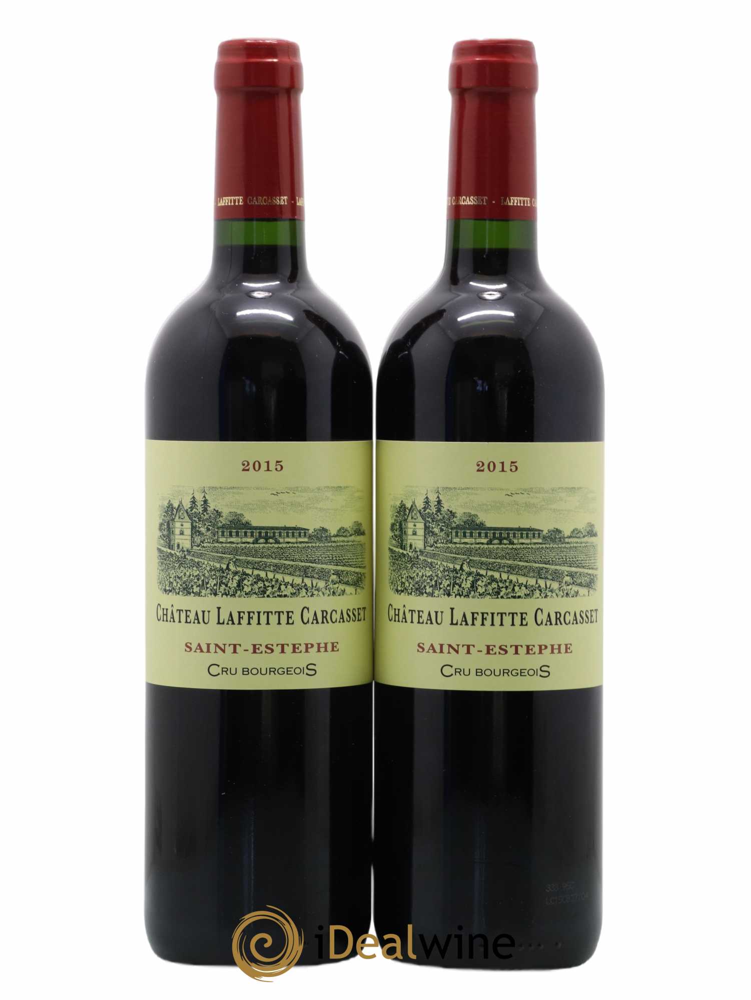 Château Laffitte Carcasset Cru Bourgeois 2015 - Lot de 2 bouteilles - 0