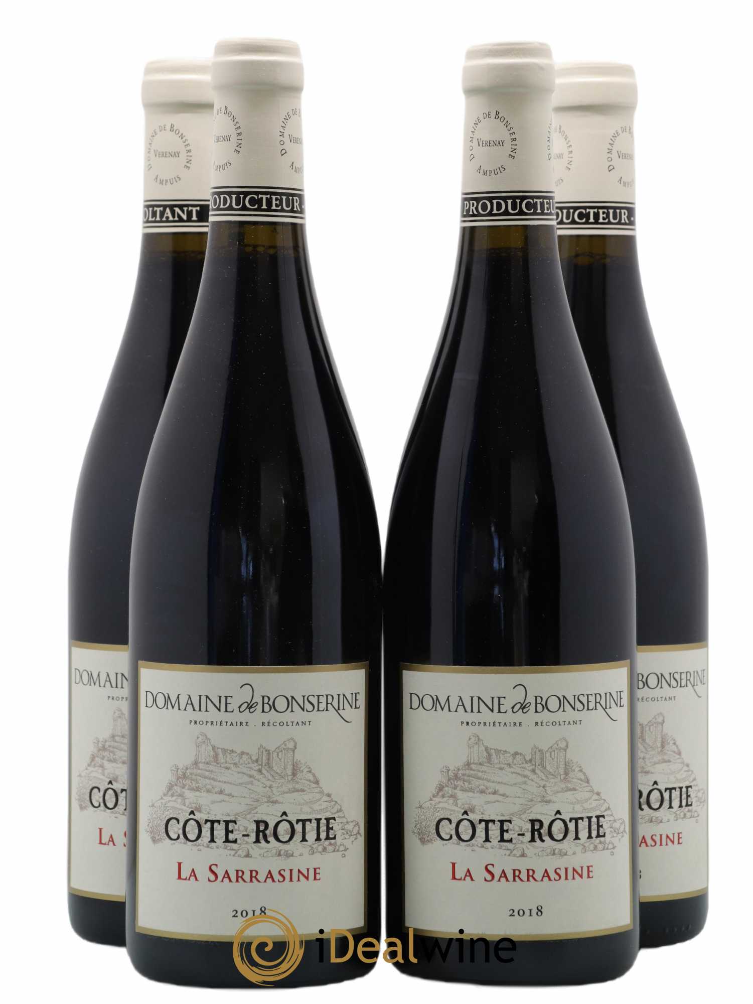 Côte-Rôtie La Sarrasine Bonserine (Domaine de) 2018 - Lot de 4 bouteilles - 0