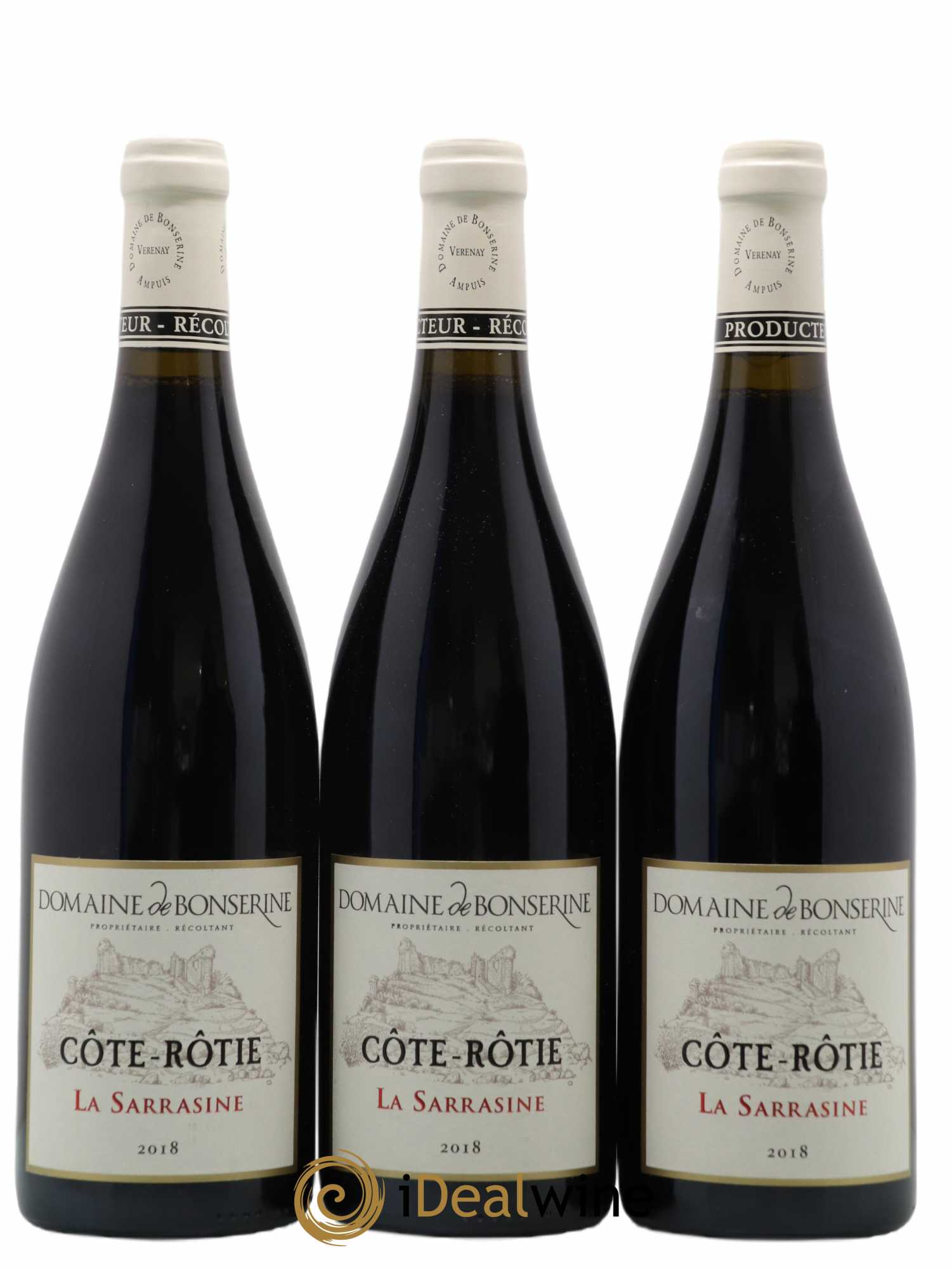 Côte-Rôtie La Sarrasine Bonserine (Domaine de) 2018 - Lot de 3 bouteilles - 0