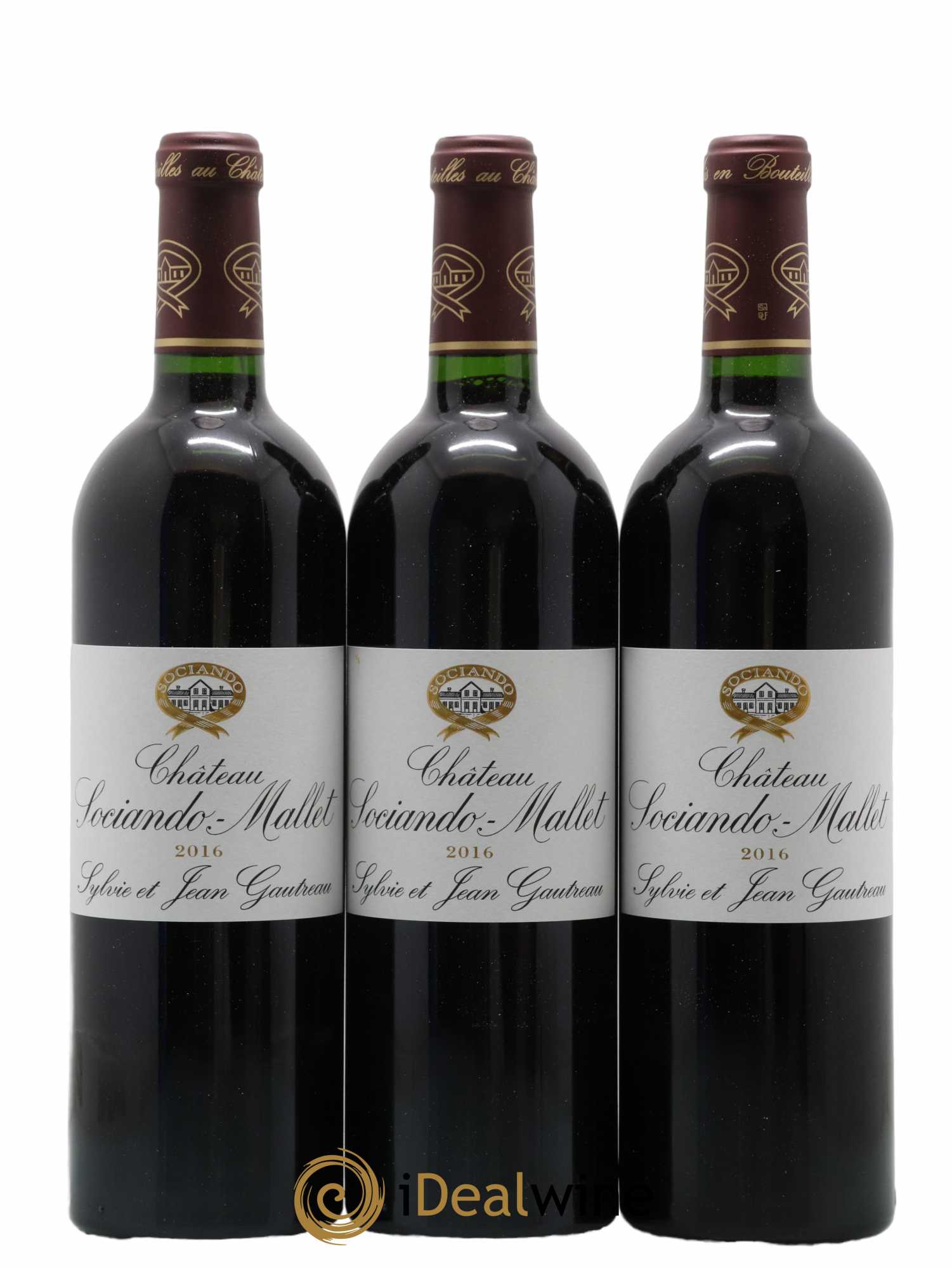 Château Sociando Mallet (sans prix de réserve) 2016 - Lot de 6 bouteilles - 1