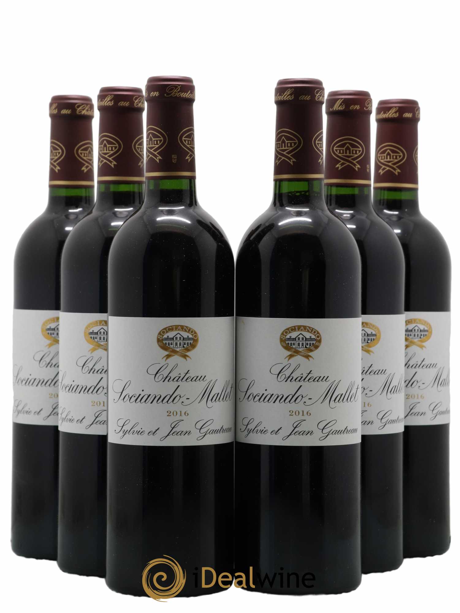 Château Sociando Mallet (sans prix de réserve) 2016 - Lot de 6 bouteilles - 0