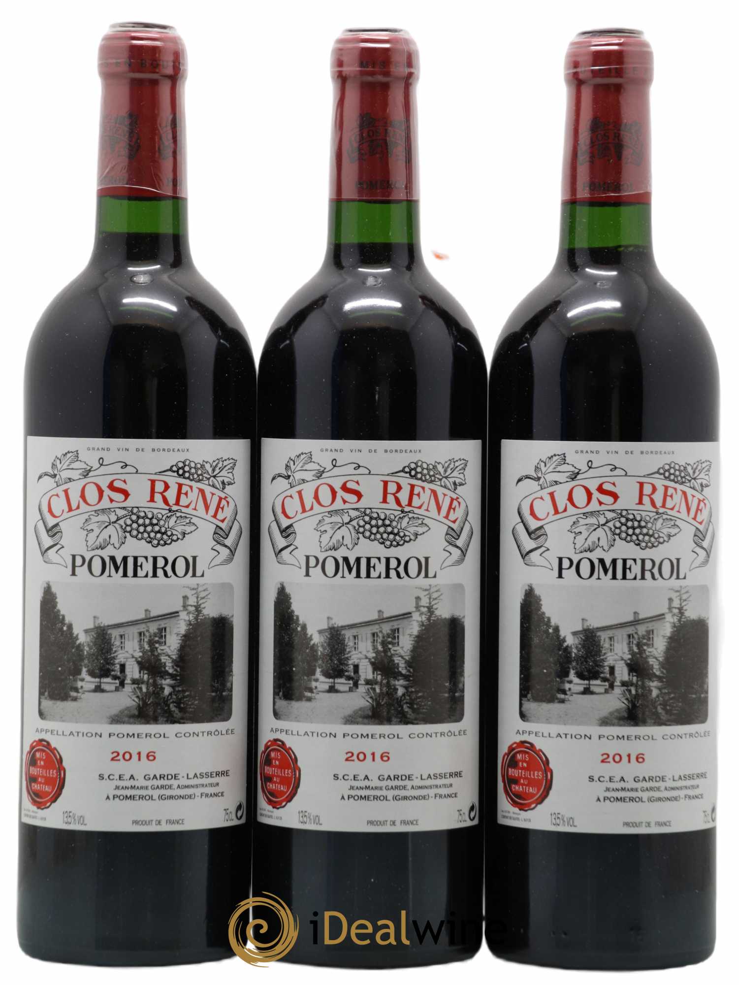 Clos René 2016 - Lot of 12 bottles - 2